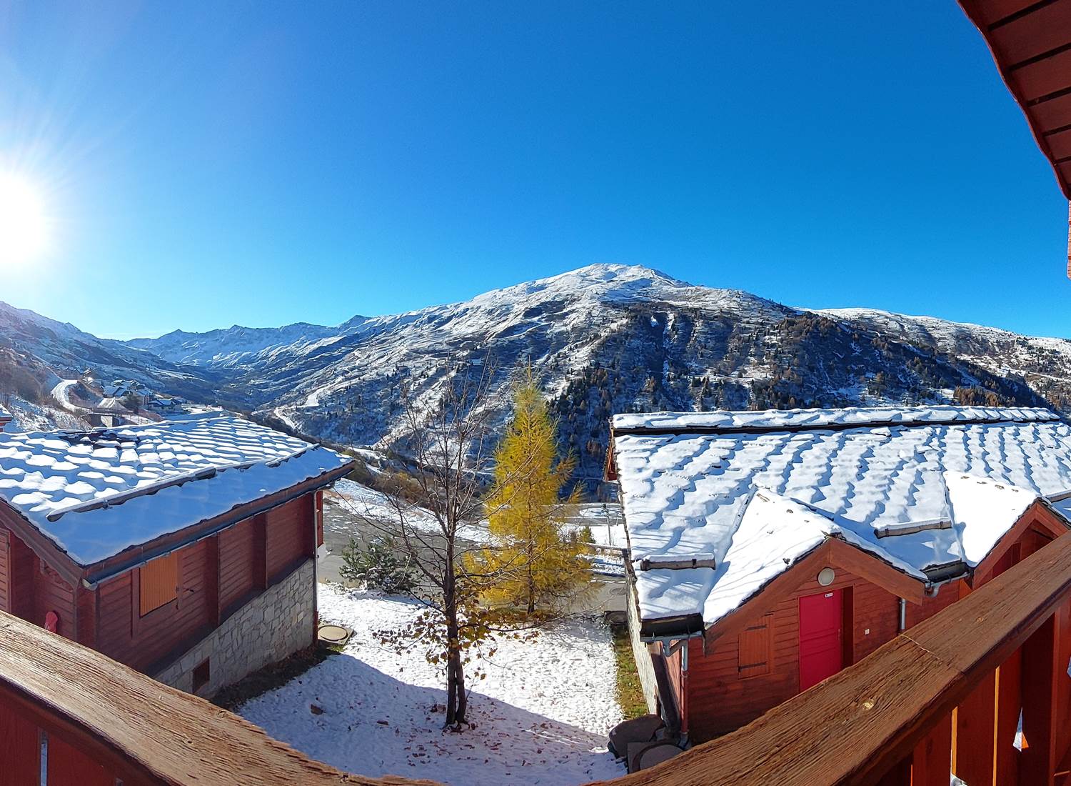 Vue de notre balcon plein sud