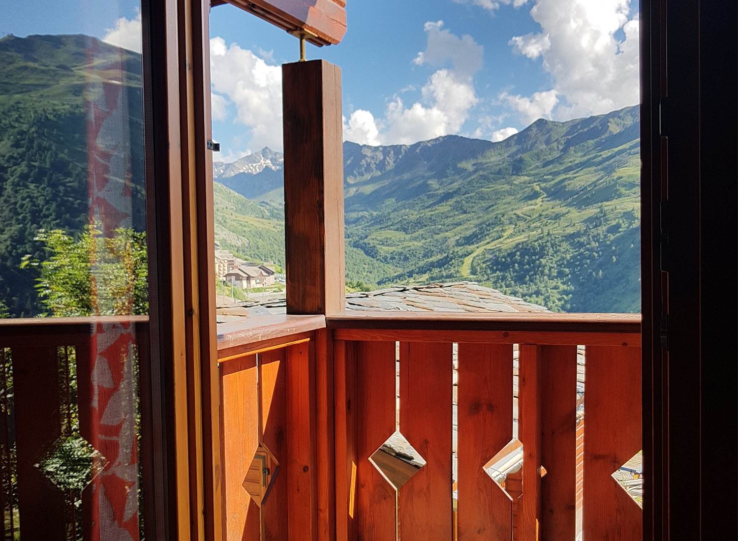 vue du village depuis le chalet