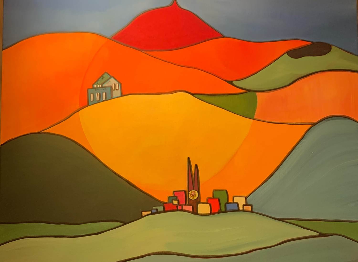 L'Orée des Sources, le Puy-de-Dôme et la cathédrale de Clermont-Ferrand - accueil