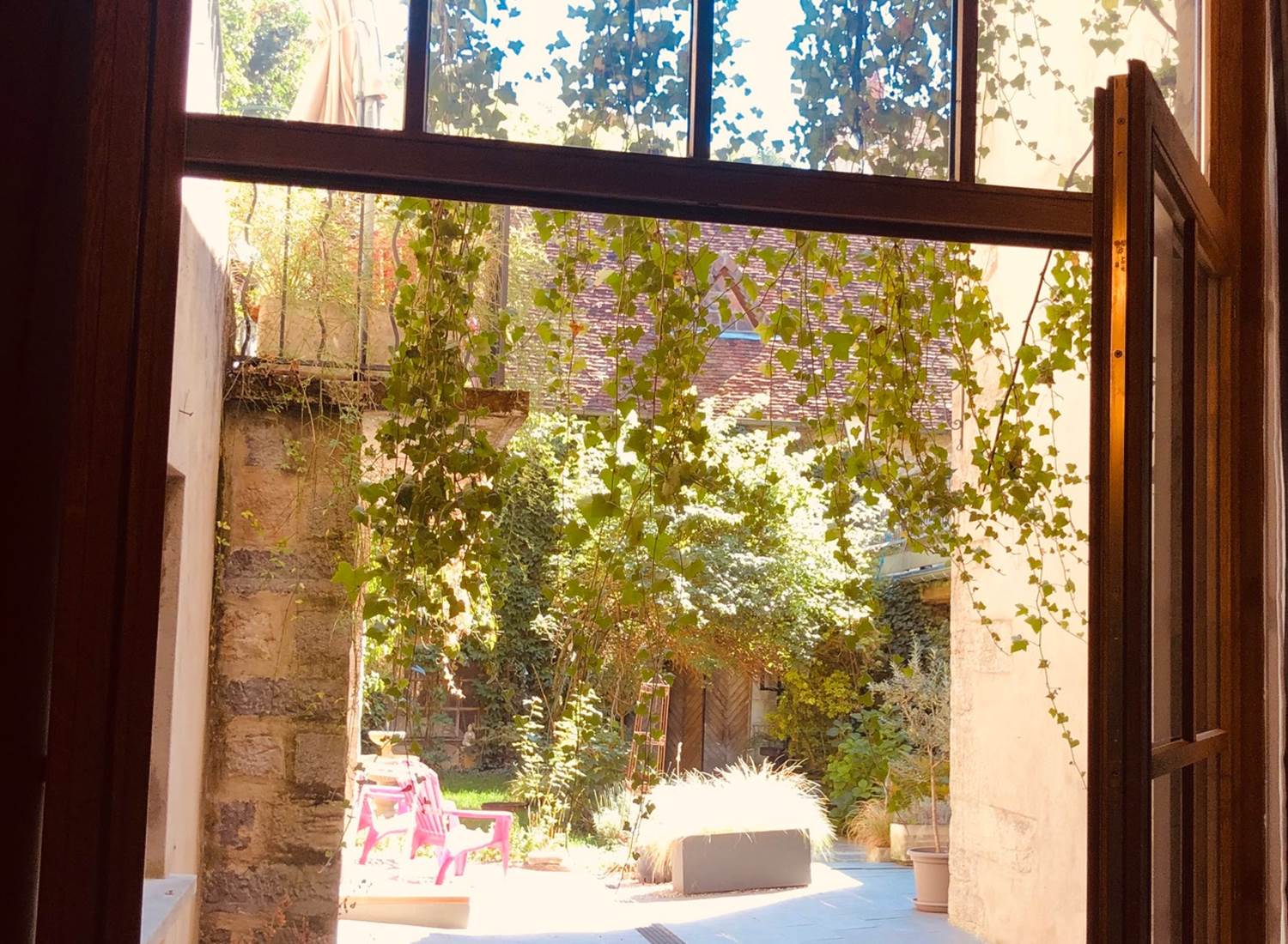 Blue : cour intérieure