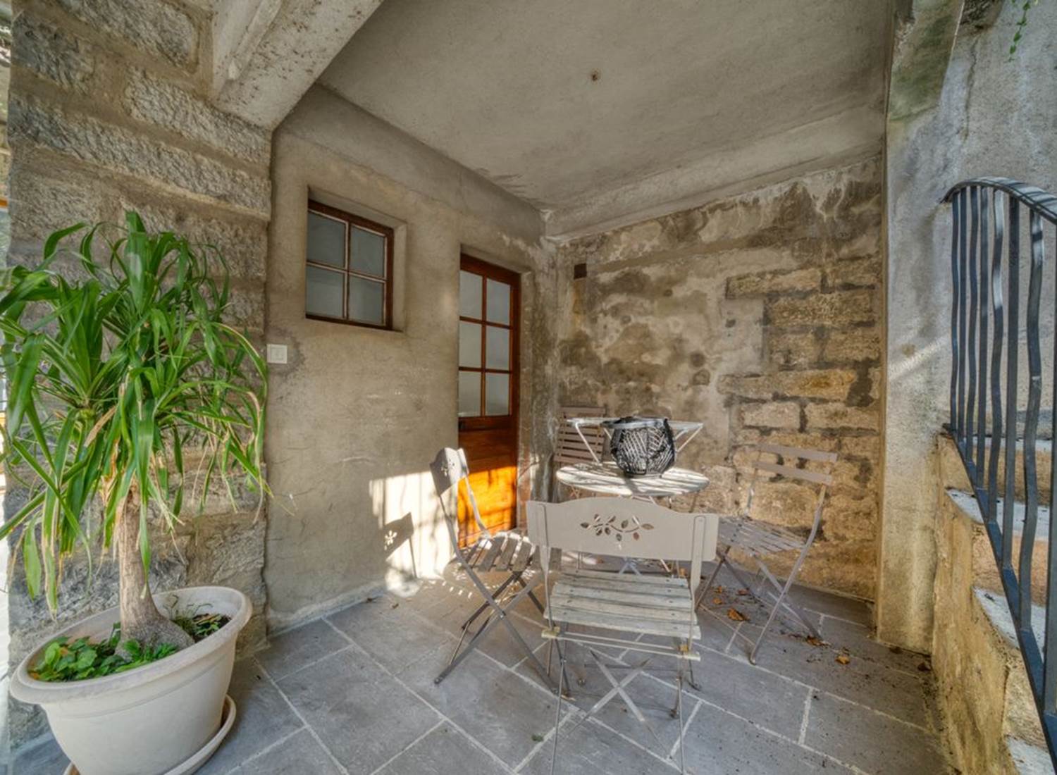 Blue : cour intérieure