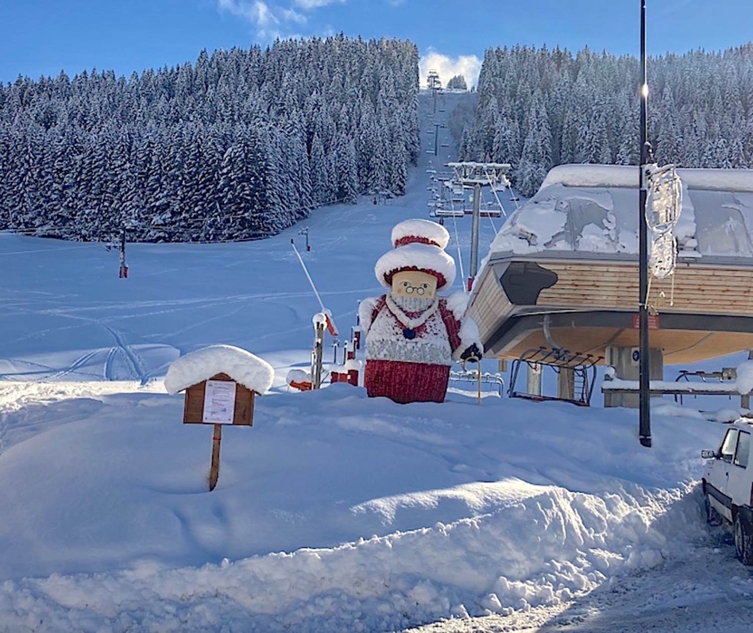 Départ télésiège  Mont Rond