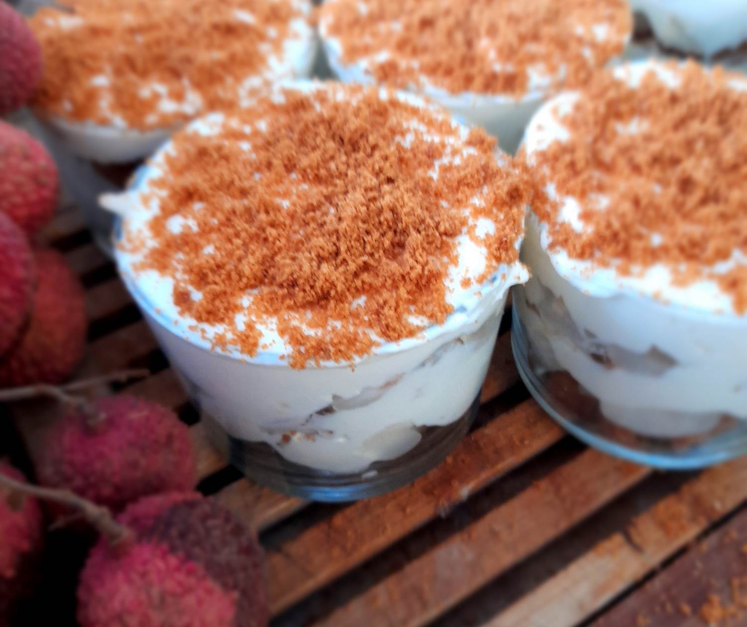 Tiramisu letchi speculos