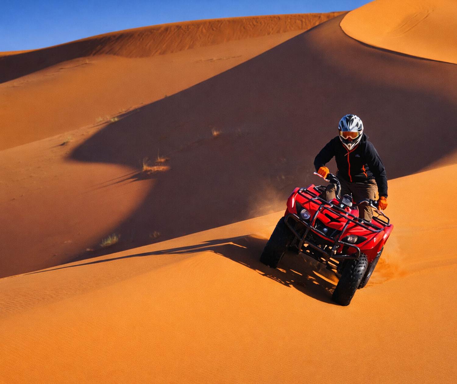 Quad dans les dunes