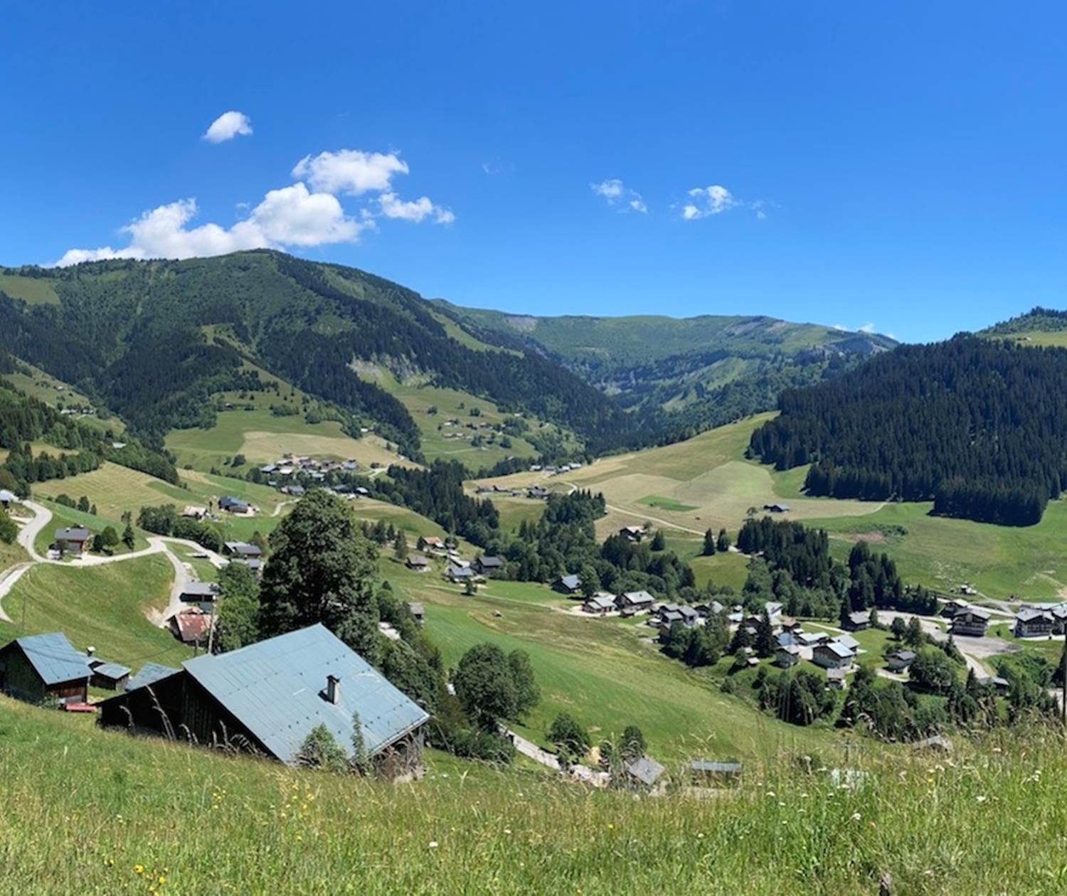 Vue panoramique depuis le chalet Lachat