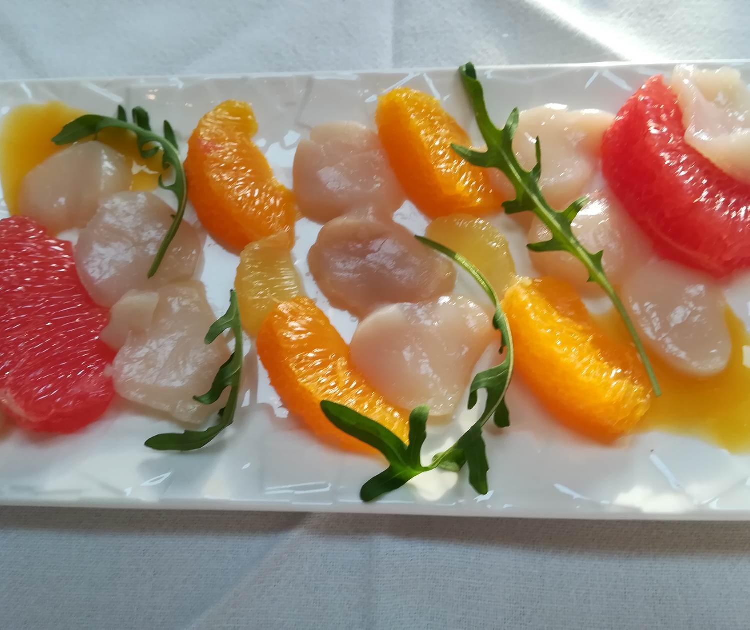 Kergroaz Maner Carpaccio de Saint-Jacques