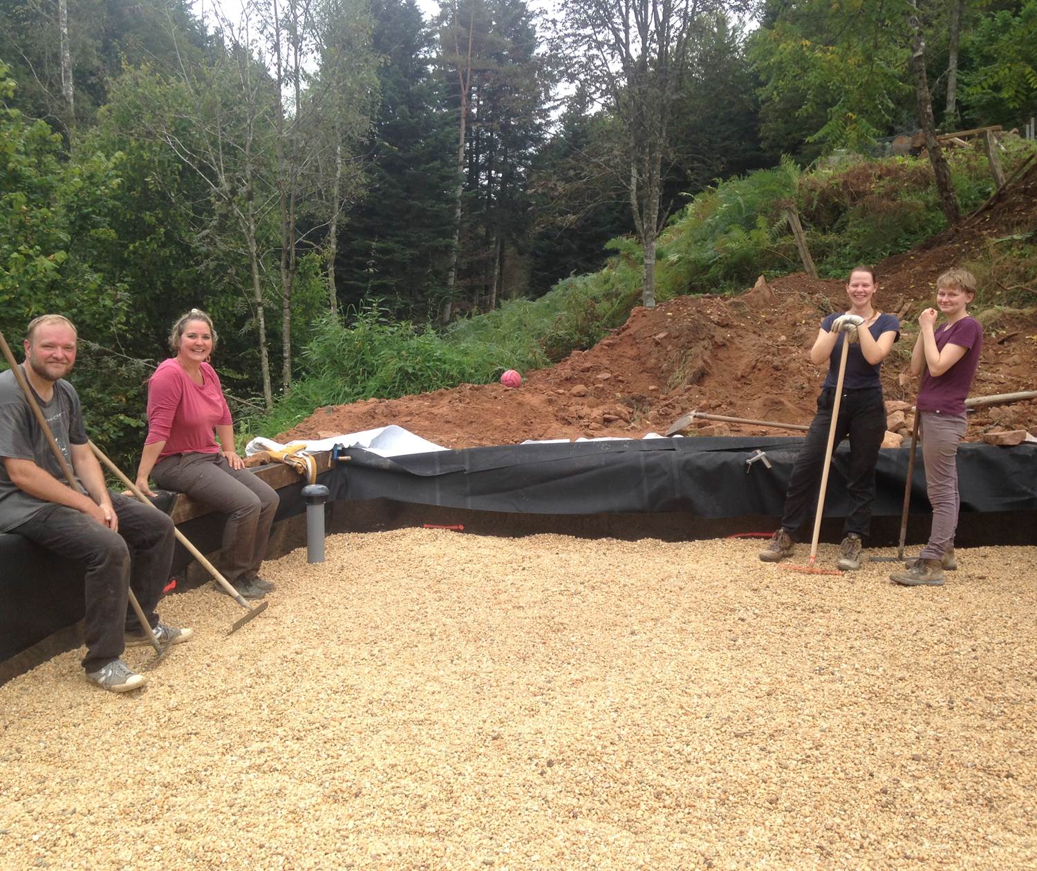 chantier participatif - assainissement naturel pour la maison forestière et ses chambres d'hôtes, le gîte, le camping - A l'orée de soi - Saint-Sauveur - Meurthe-et-Moselle - Lorraine