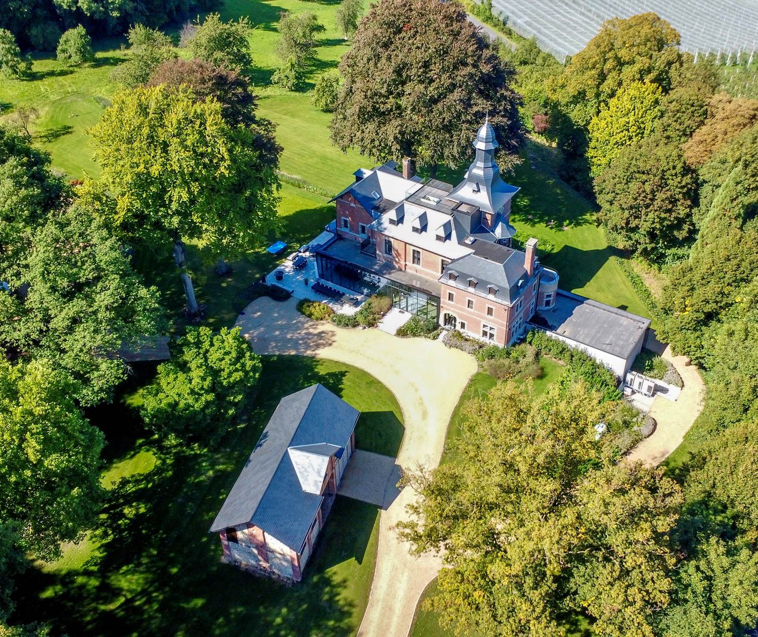 The castle (aerial view)