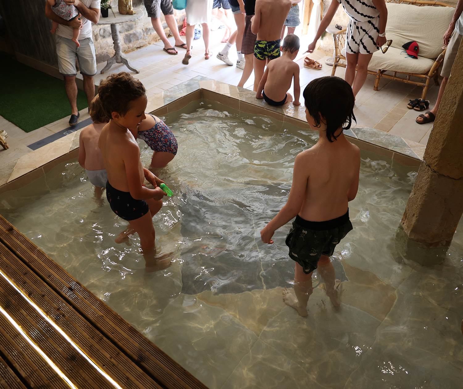 Chateau de Saint Chamarand, Bain Romain, espace fraicheur