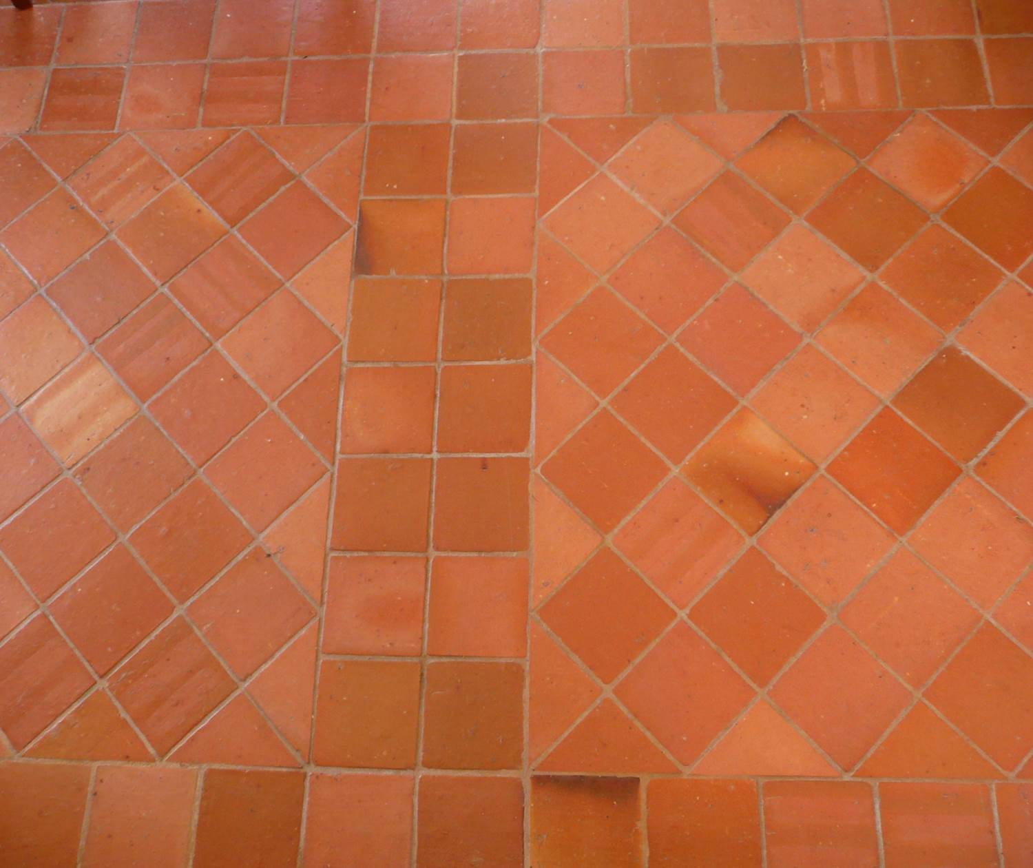 sol terre cuite du rez de jardin