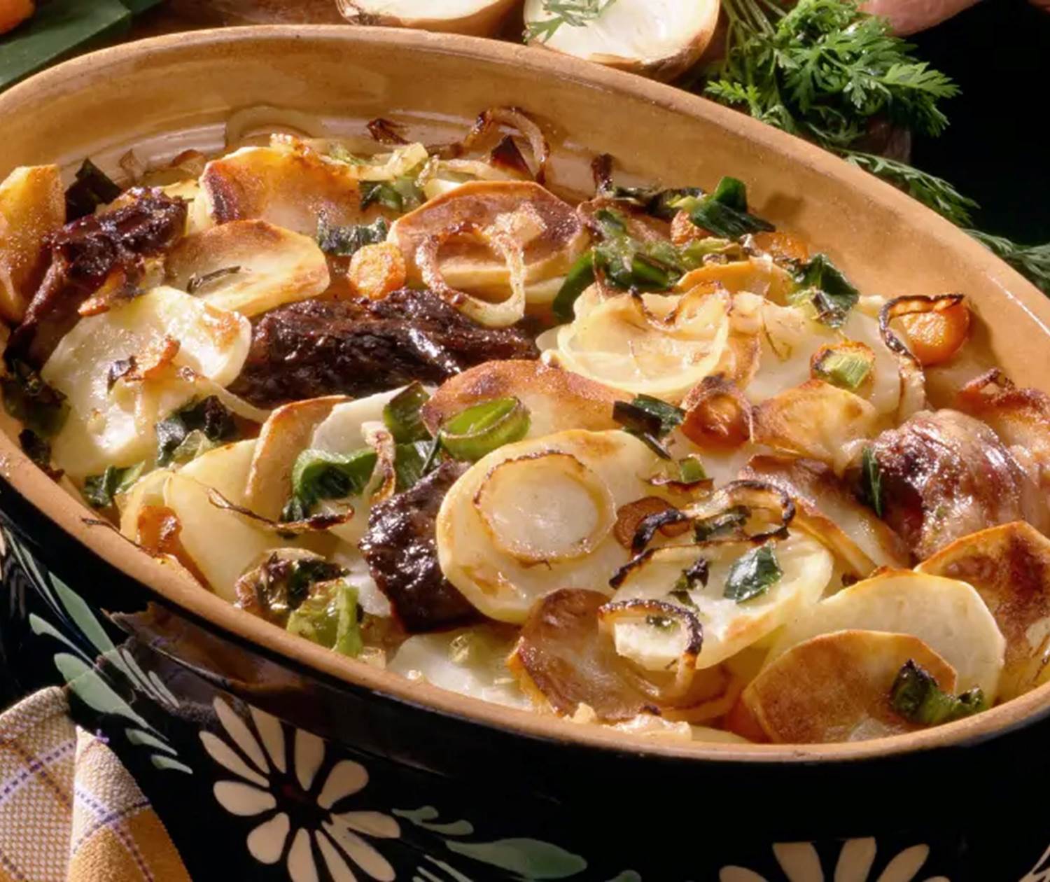 BAECKEOFFE traditionnel à la table alsacienne au Château de Saint-Chamarand dans le Lot