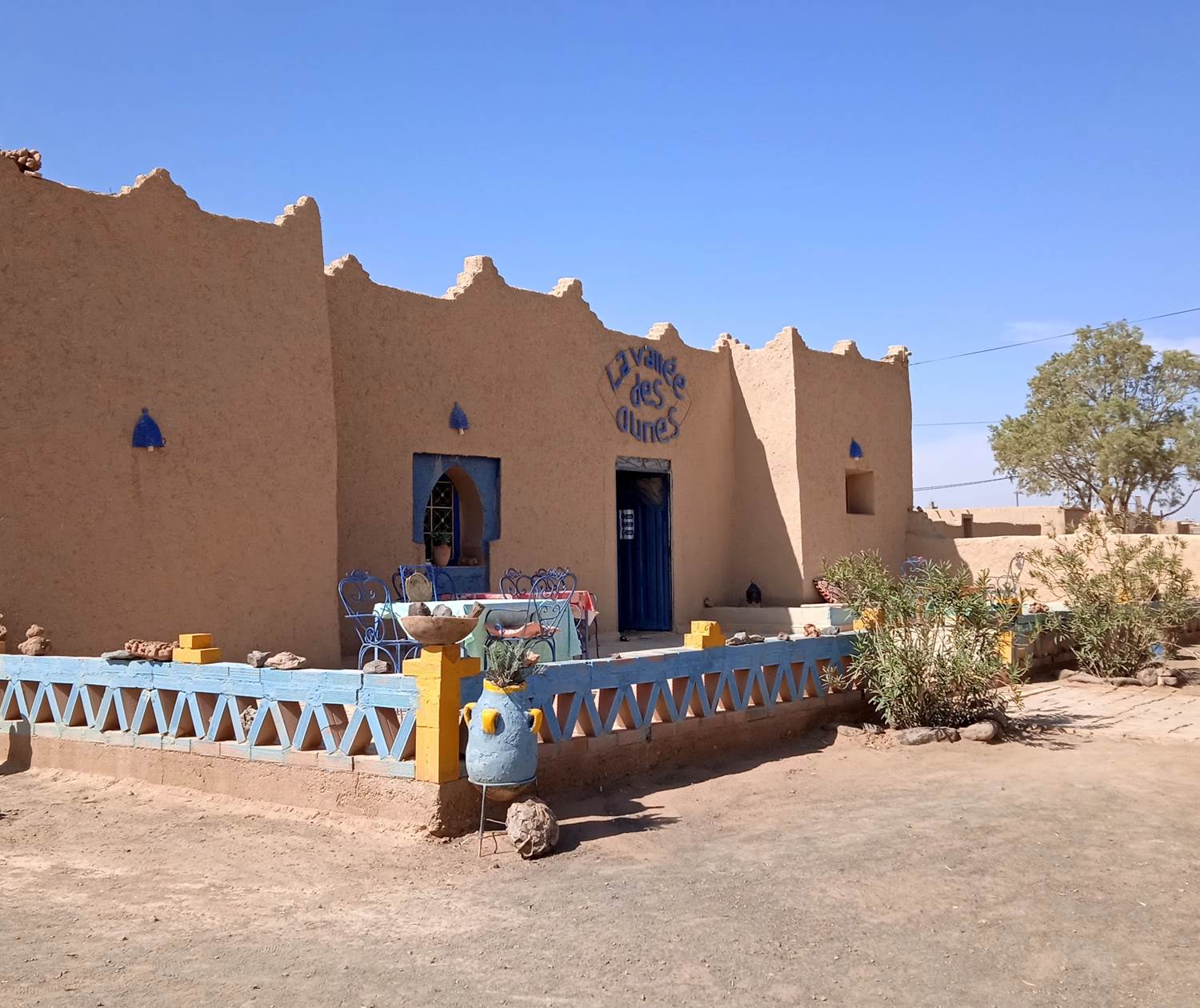 La façade de la maison d'hôtes