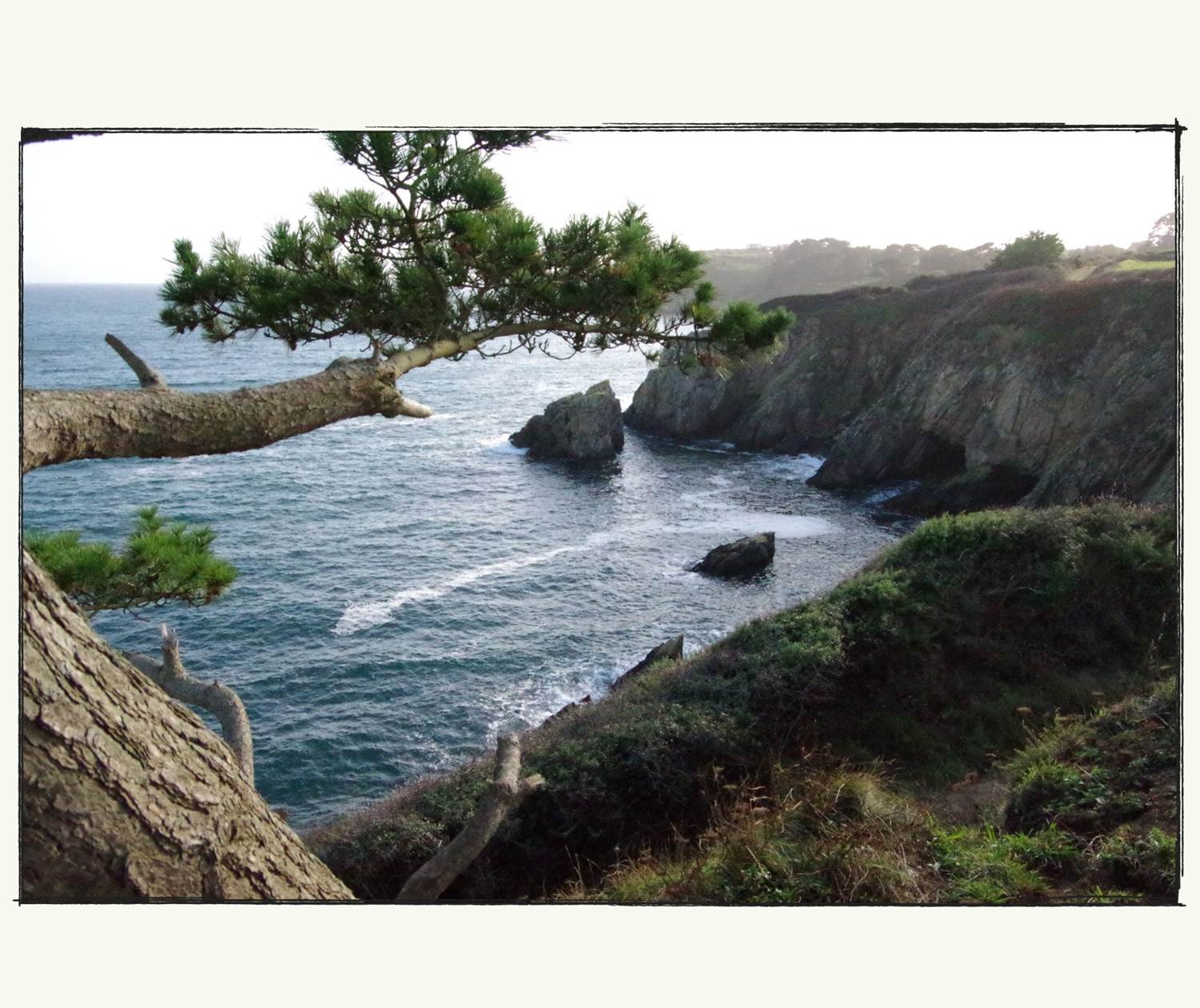 A l'arrivée au Fort de Bertheaume depuis La Grange Neuve