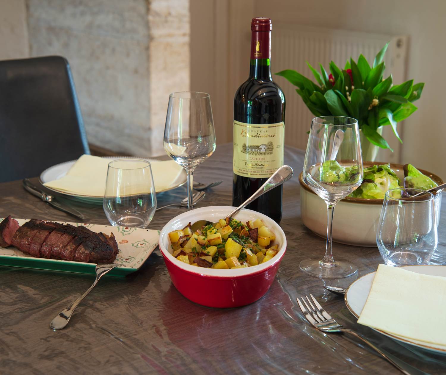 Repas en table d'hôtes