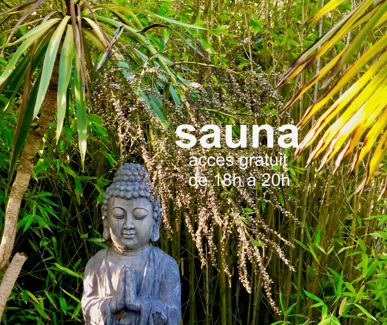 Sauna gratuit de 18h à 20h