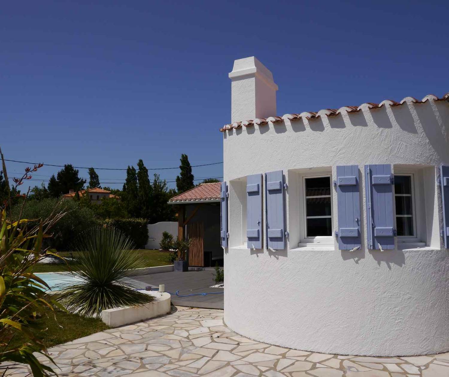 Jardin maison d'hôtes Une Escale à Pornic