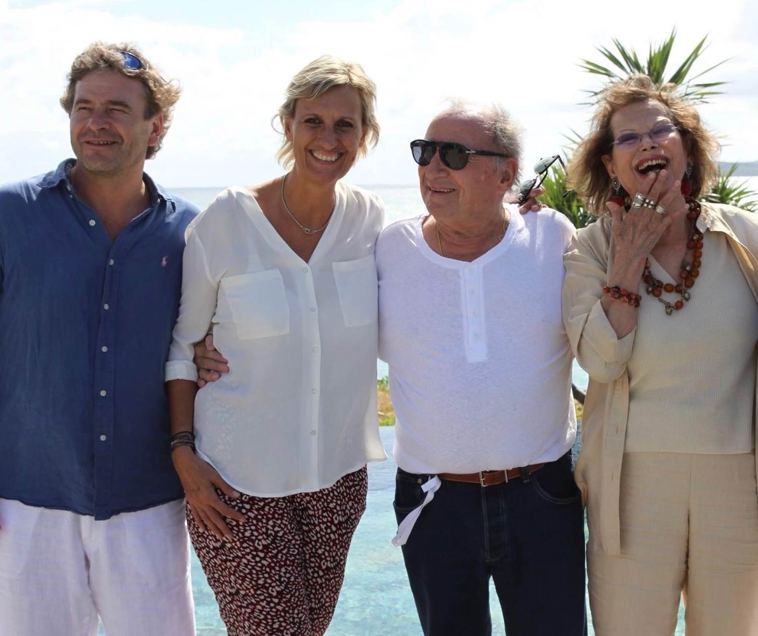 Francois, Catherine, Claude Brasseur et Claudia Cardinale