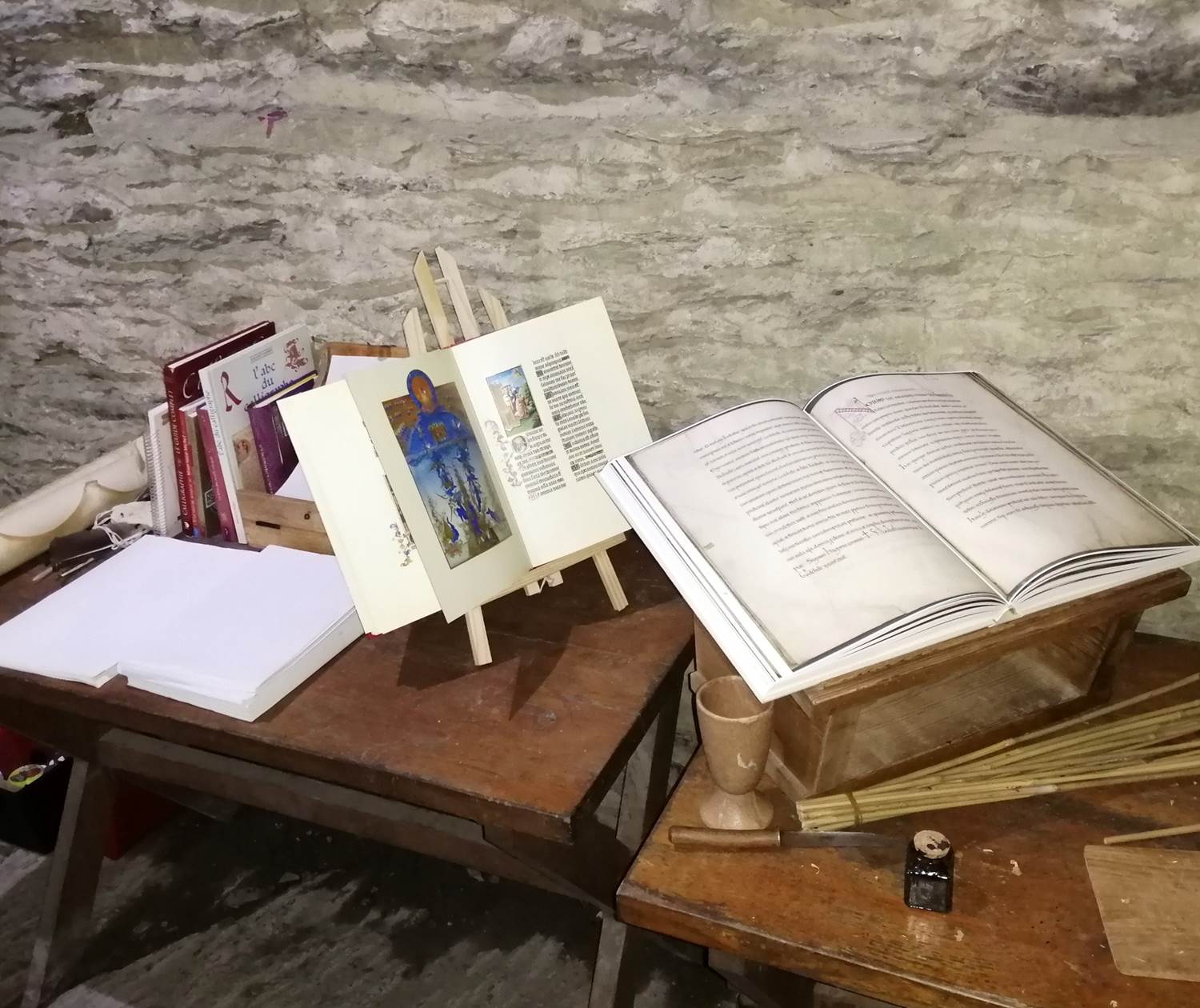 Espace pour l'animation scriptorium au Château féodal de La Roche-en-Ardenne