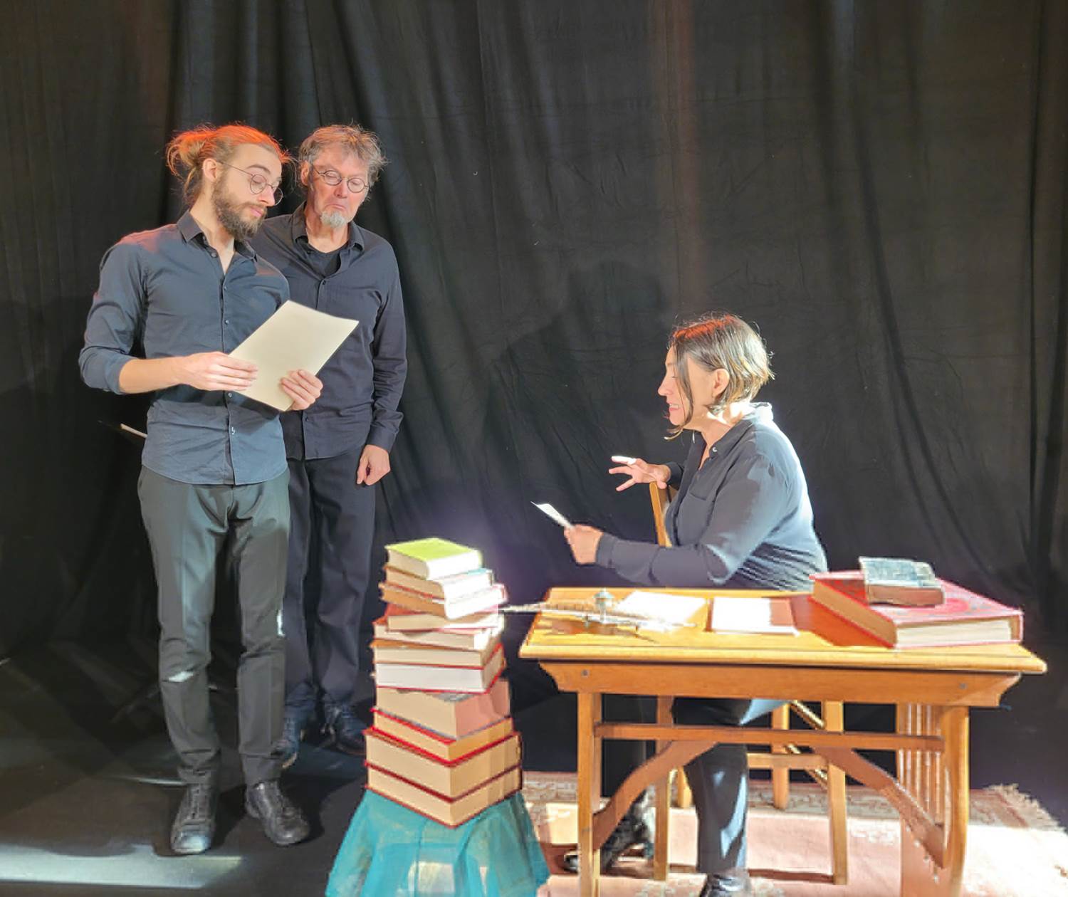 Abbaye de Belleperche - Spectacle Les filles et les maths ça matche - ©Perenne Cie