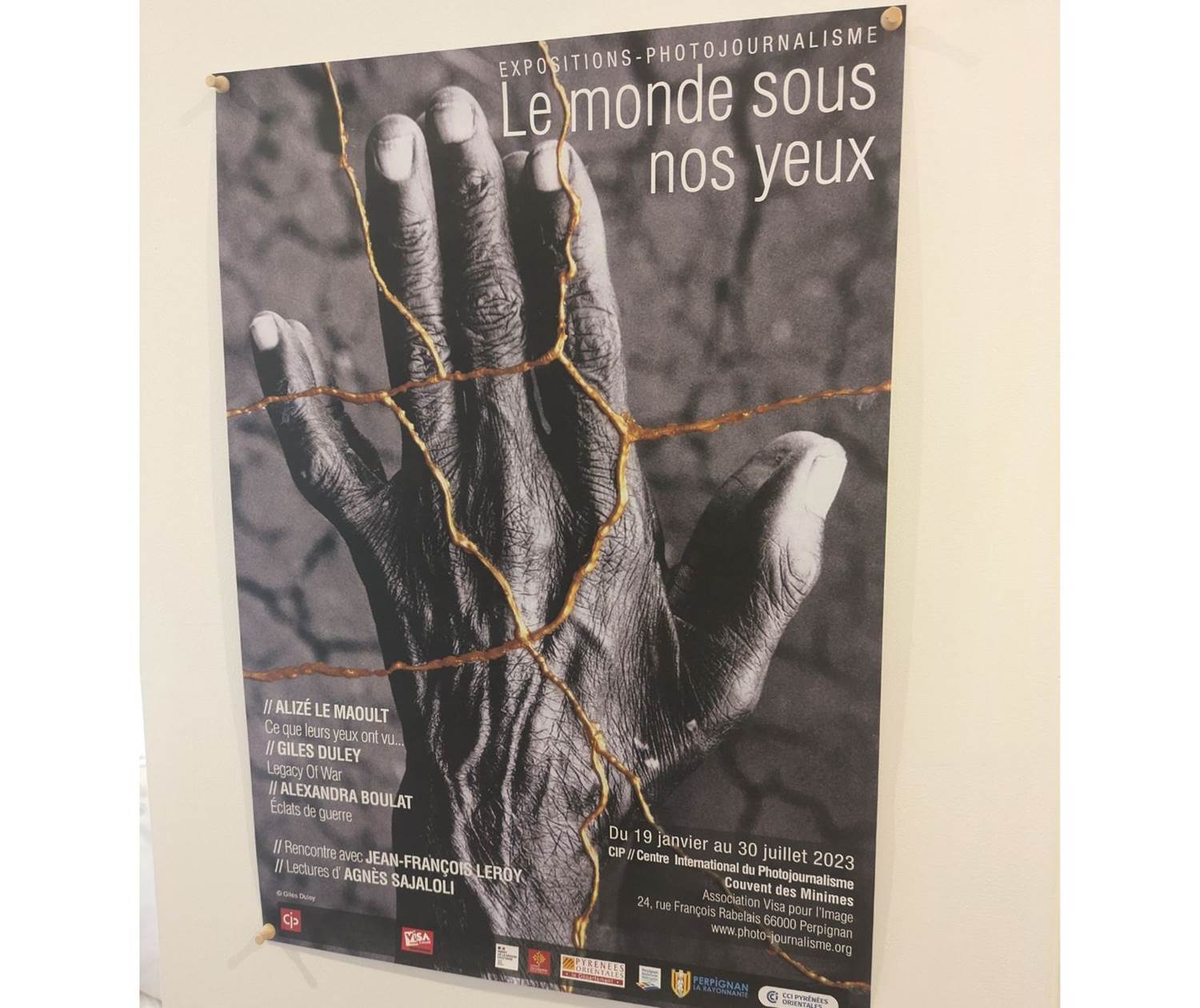 Affiche au mur dans la Chambre Noire au Cèdre 1830