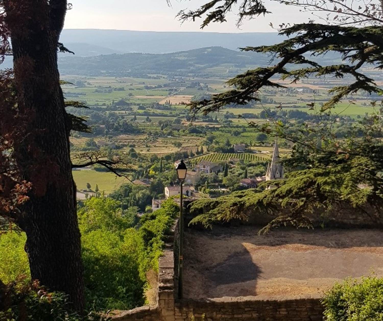 Bonnieux vue depuis le sommet du village