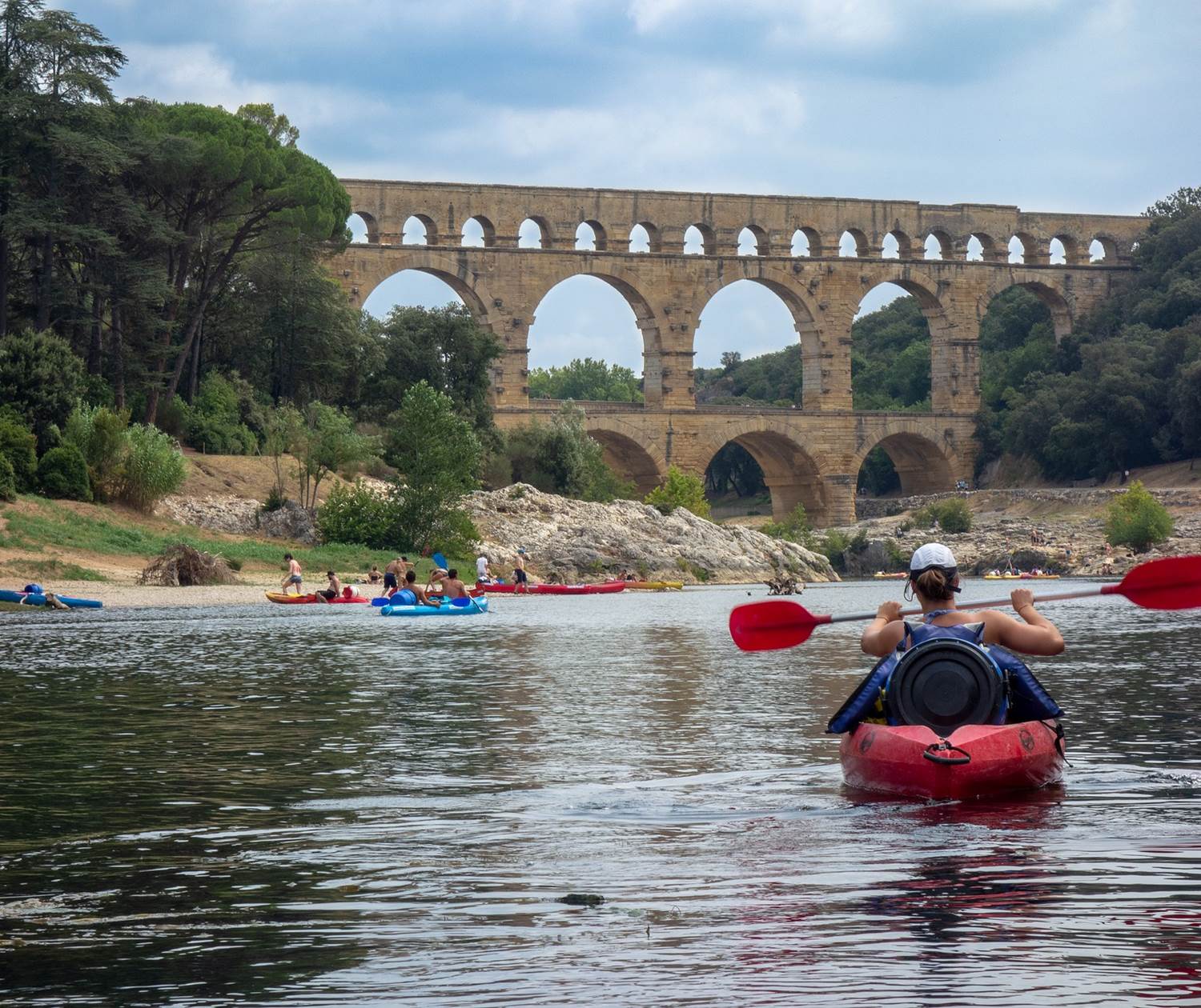 canoe pont du gard