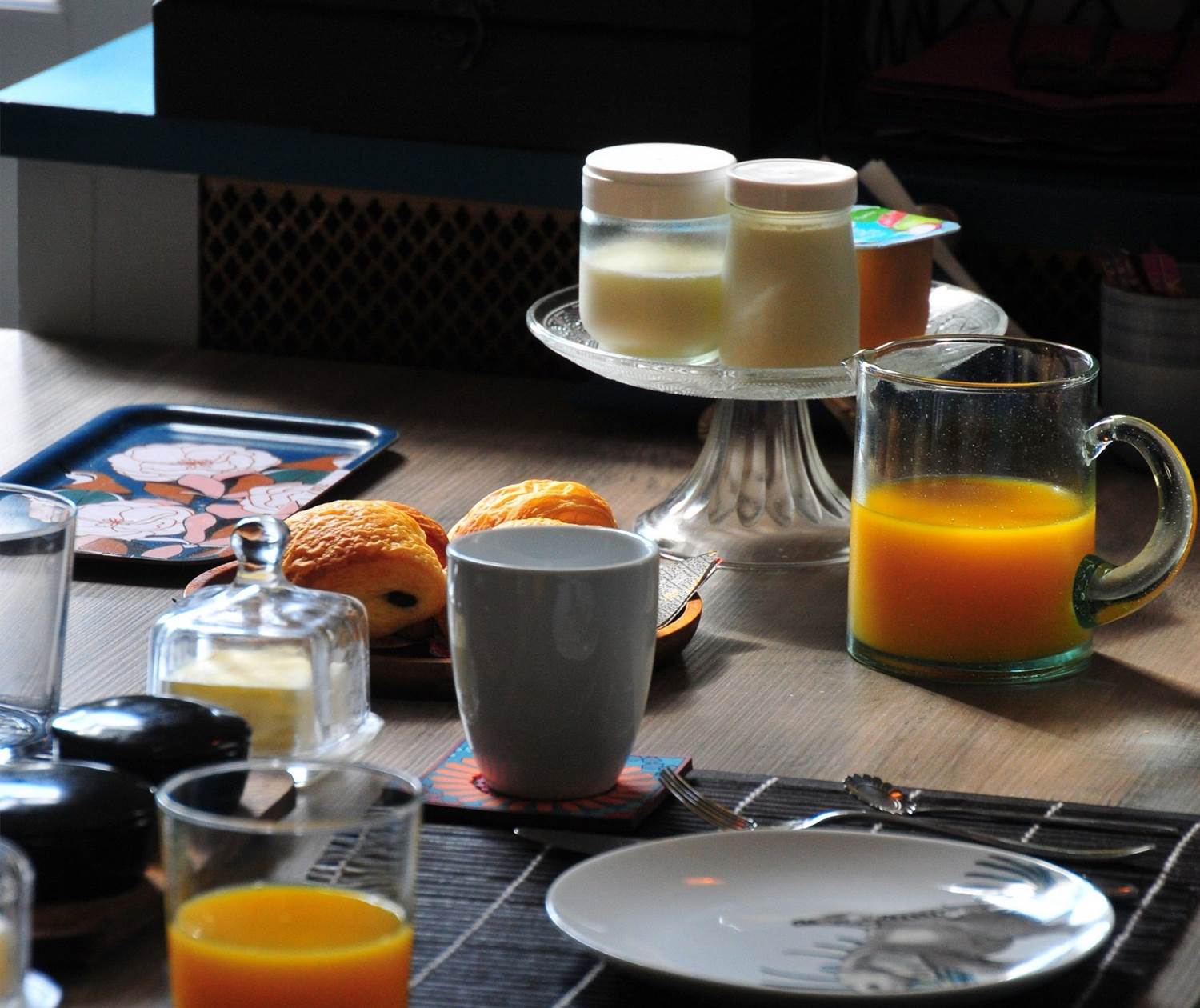 Petits déjeuners dans le bar