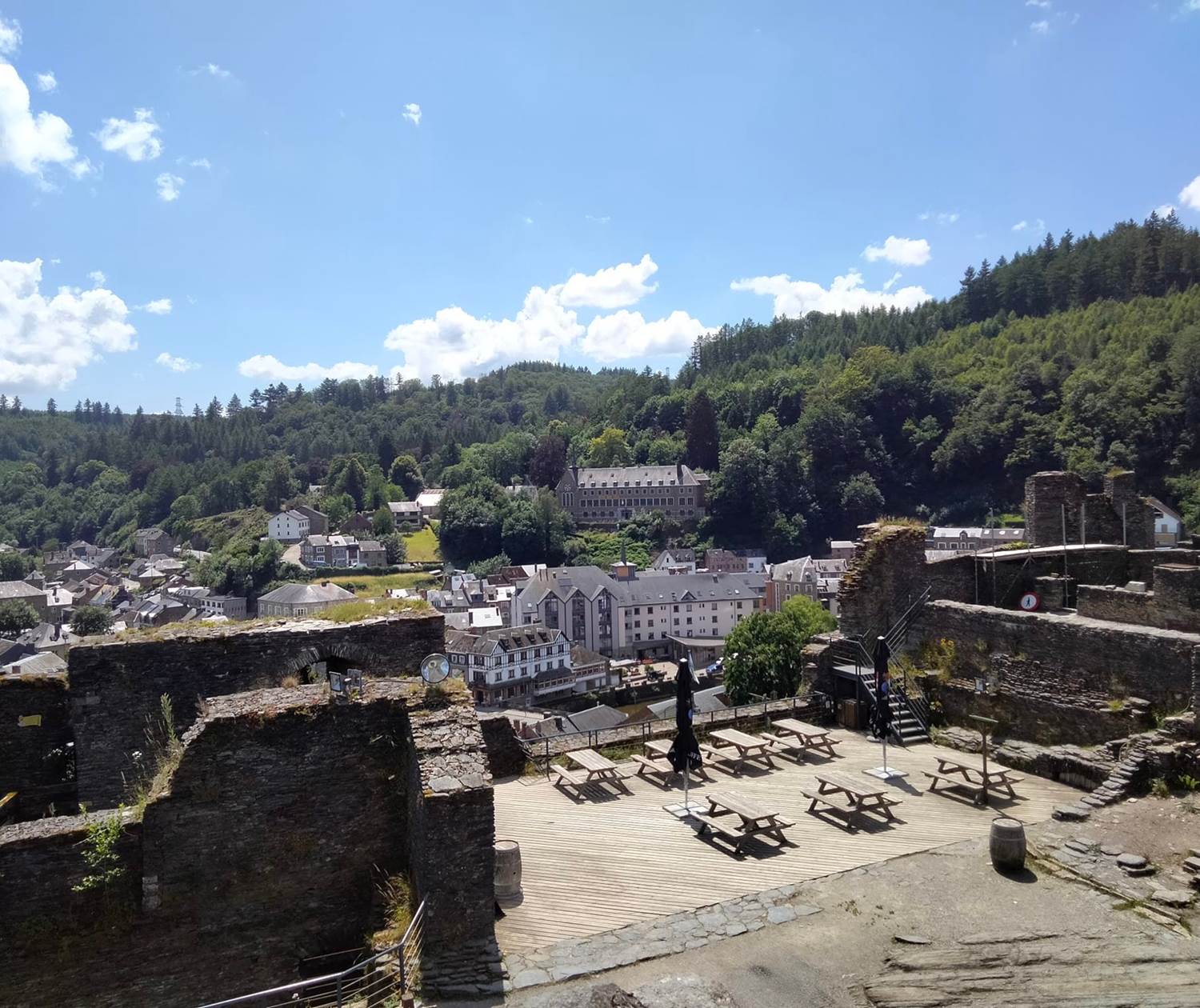 Terrasse du Château avec vue sur la ville