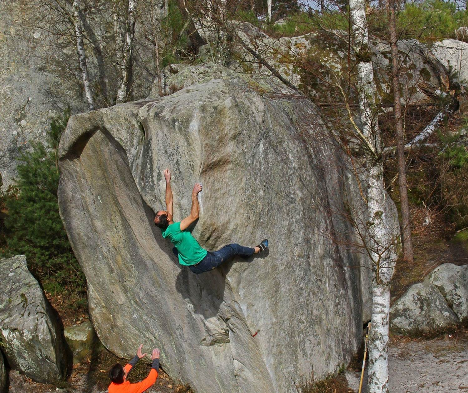 Fabien dans l´Etrave 7b+, J.A. Martin