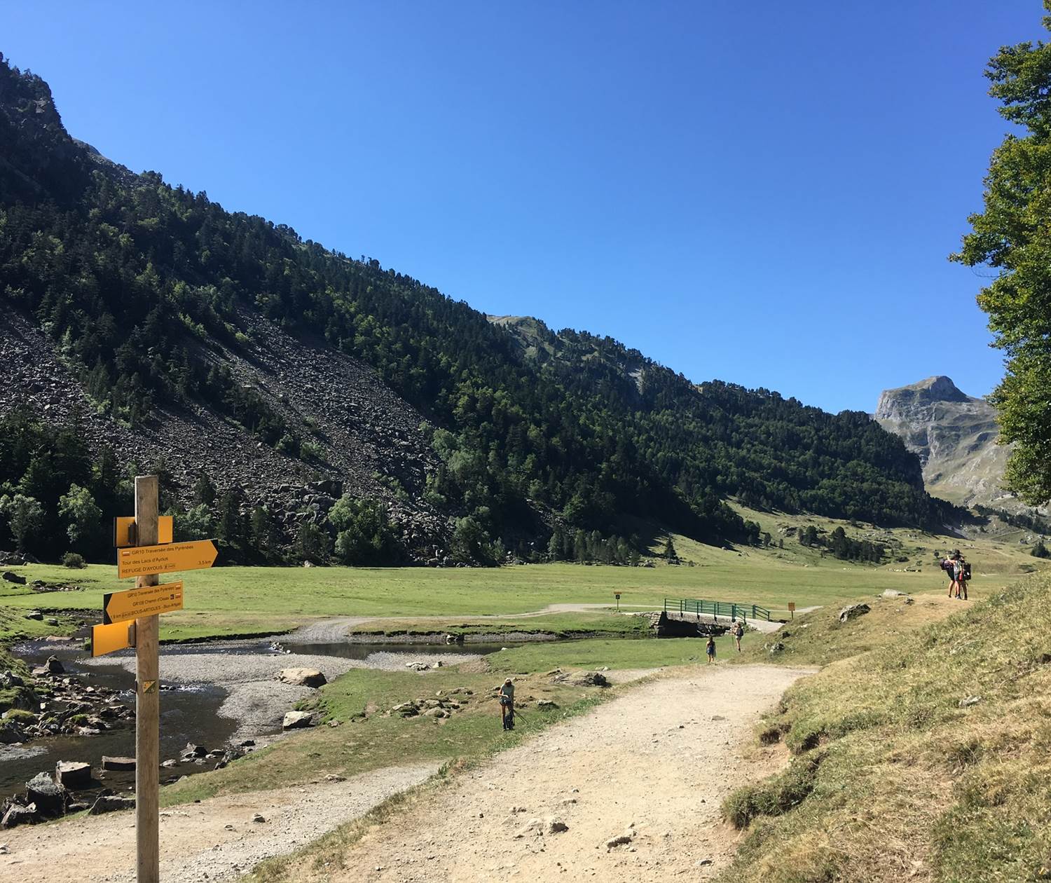 hiking in the mountains / randonnée en montagne