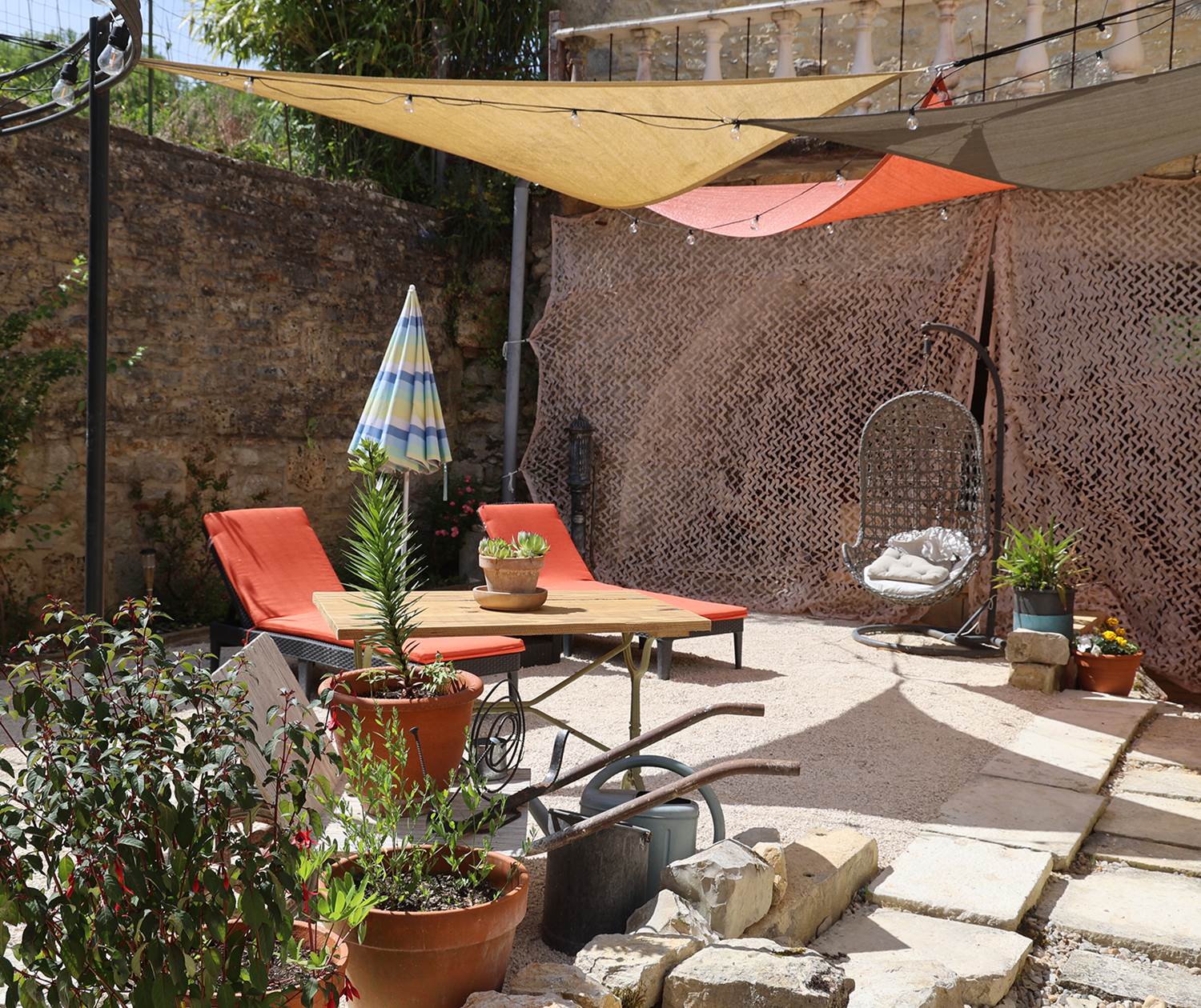 Chateau de Saint Chamarand - Exterieur, terasse et jardin