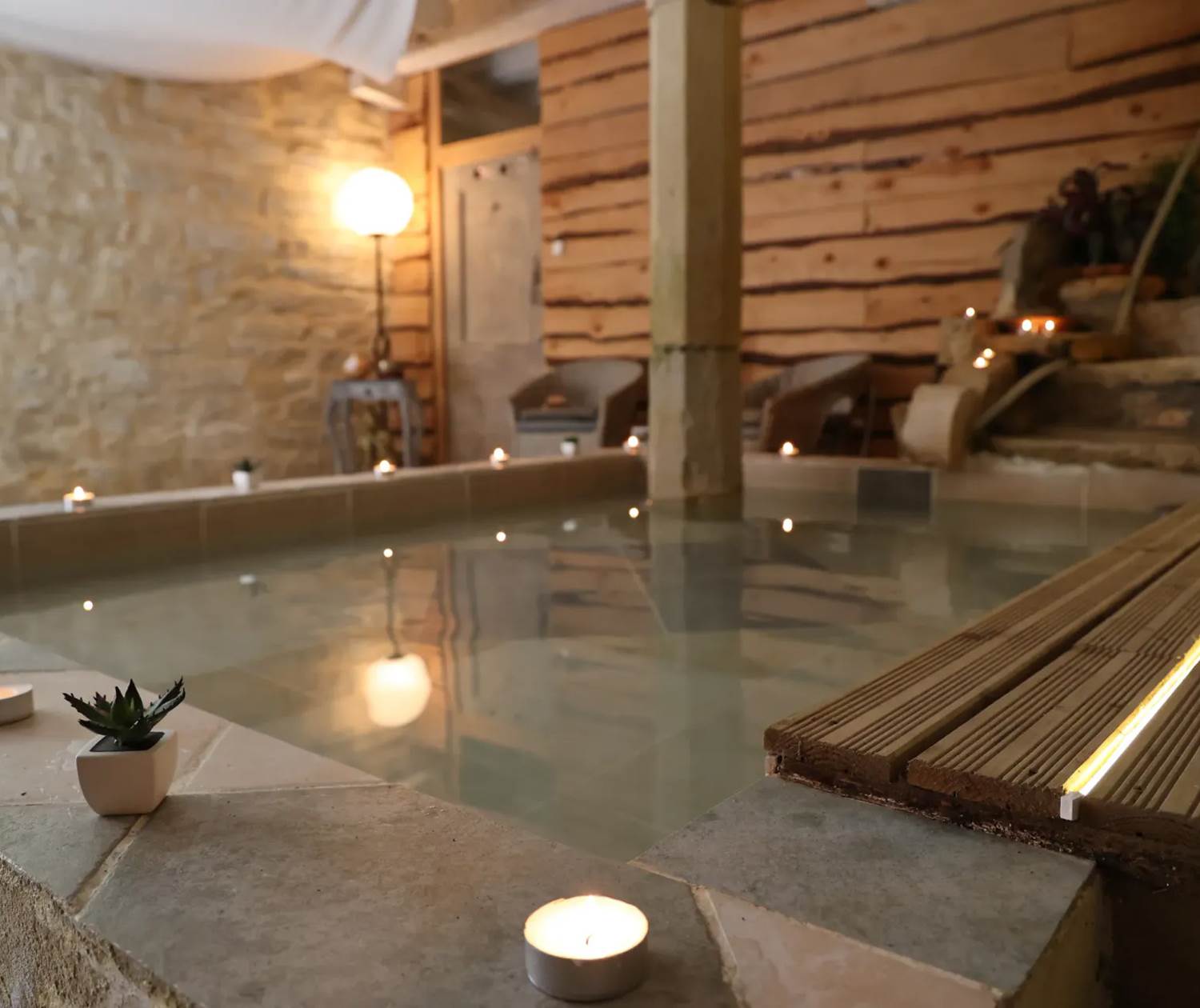 Chateau de Saint Chamarand, Bain Romain, espace fraicheur