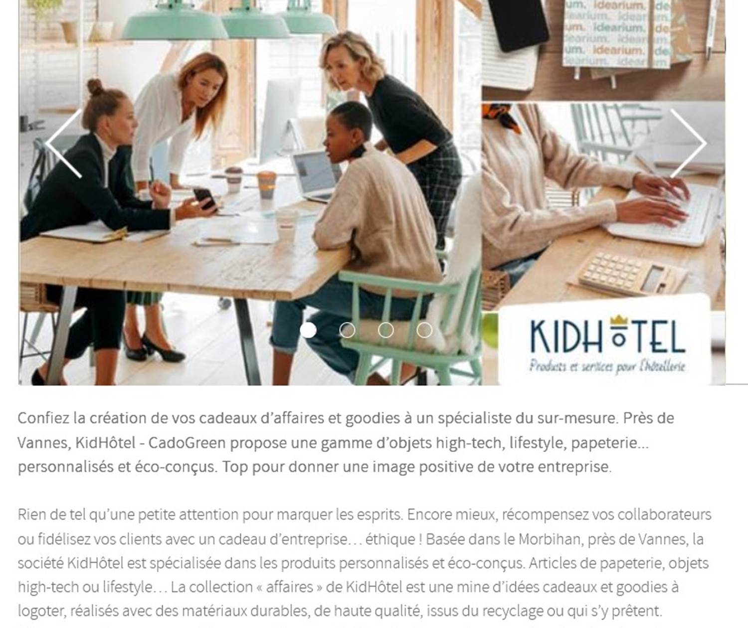 Notre Partenaire Kidhôtel Objets Pubilicitaires