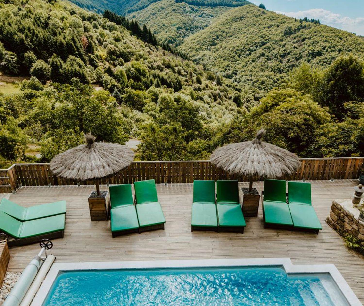 Piscine La Calade Ardèche Chirols