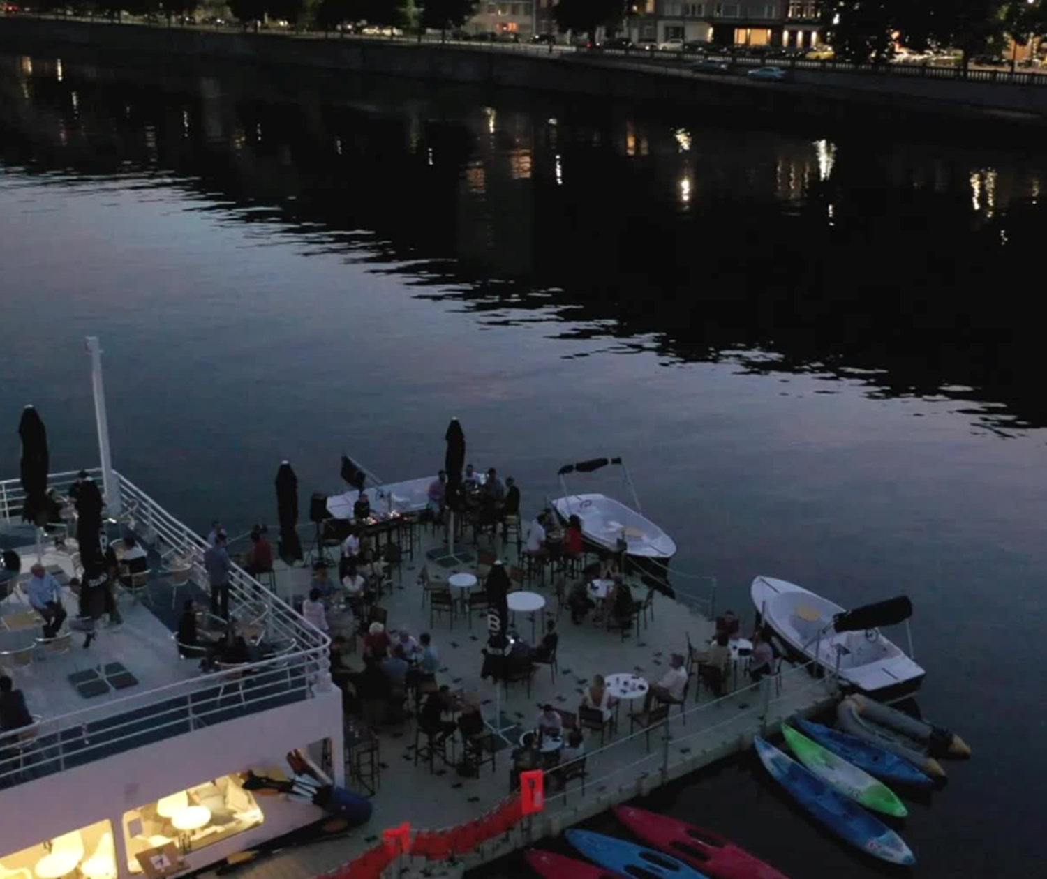 Terrasse-soir - Les Capitaineries de Namur