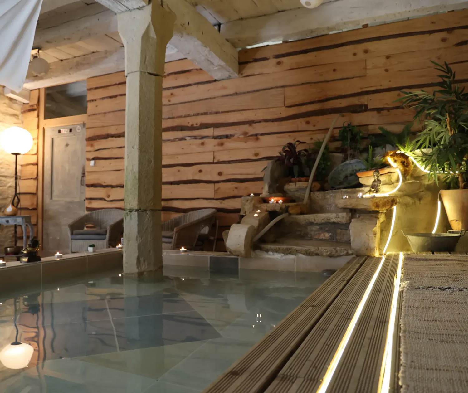 Chateau de Saint Chamarand, Bain Romain, espace fraicheur