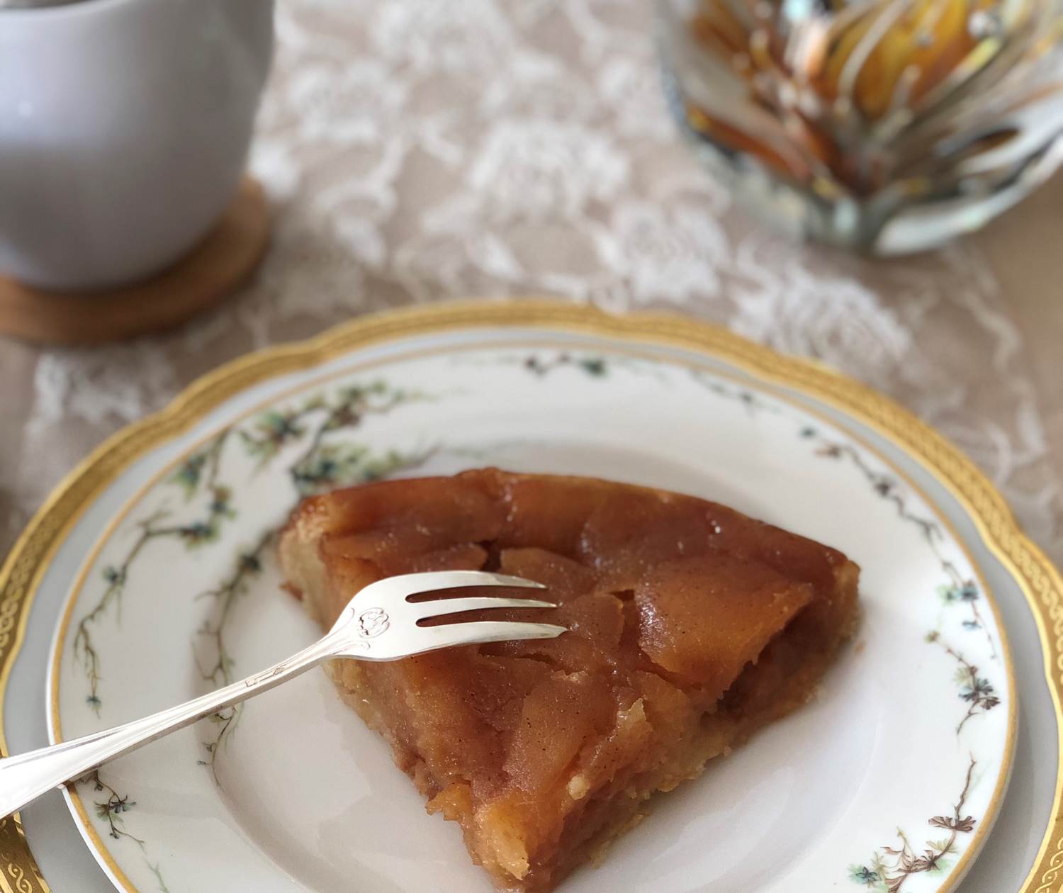 tarte tatin avec les pommes du jardin