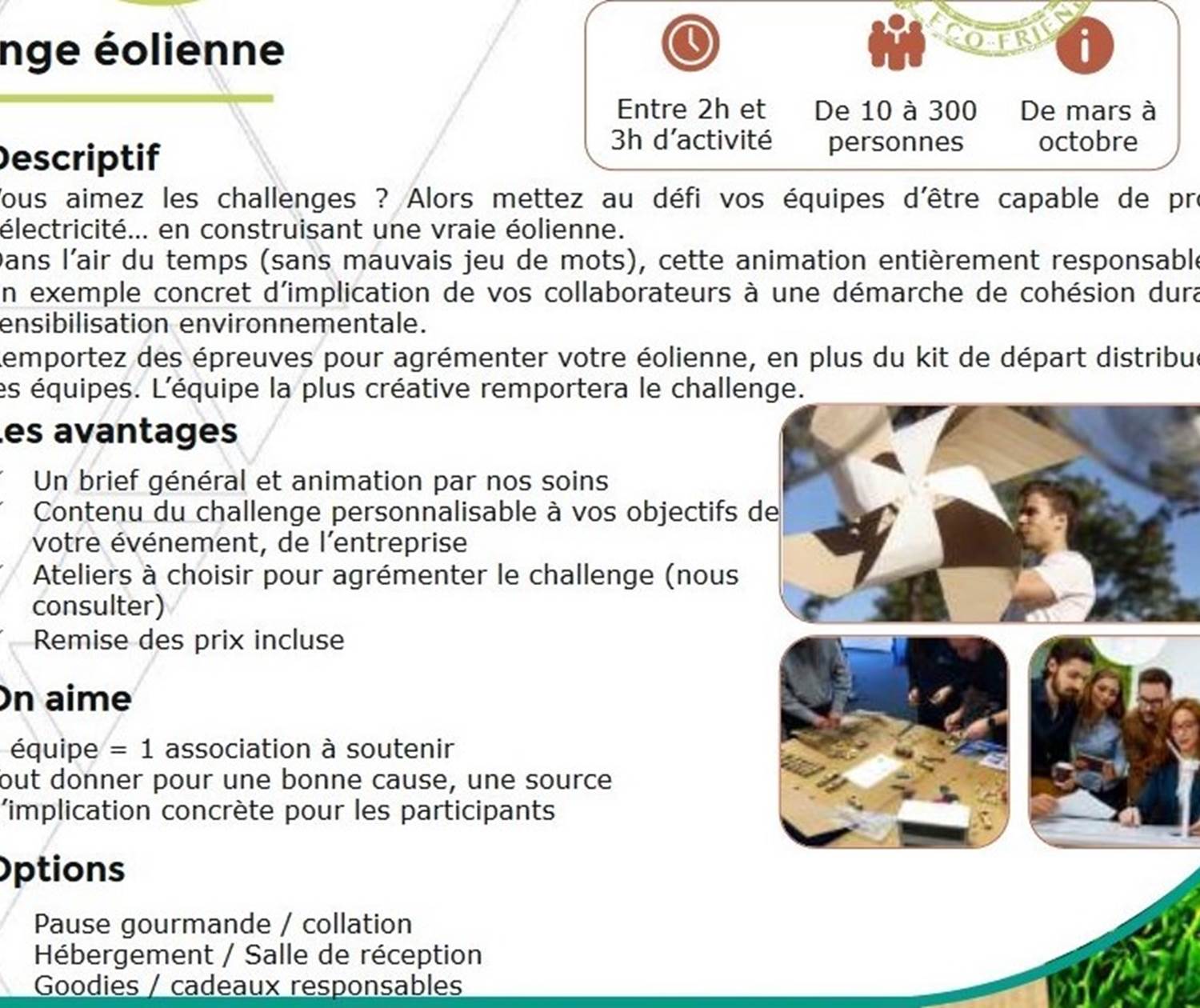 Challenge Eolienne
