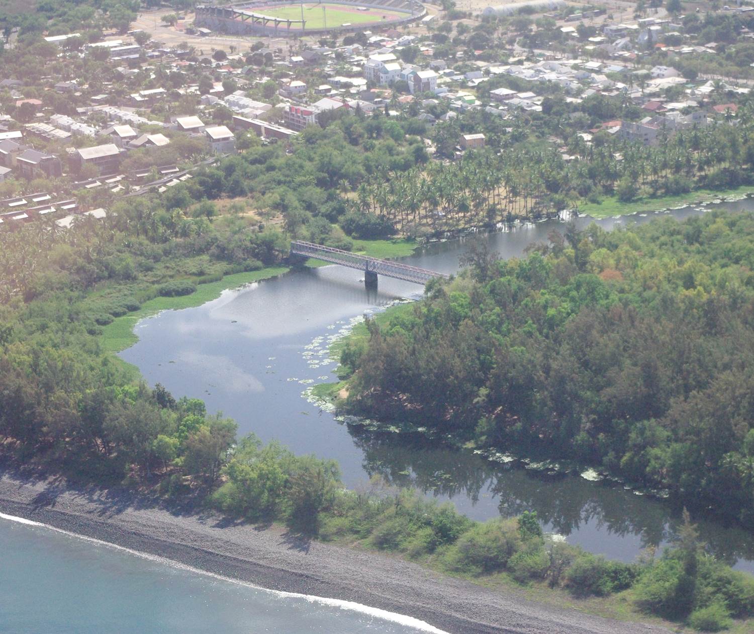 Etang St Paul (vue depuis ULM)