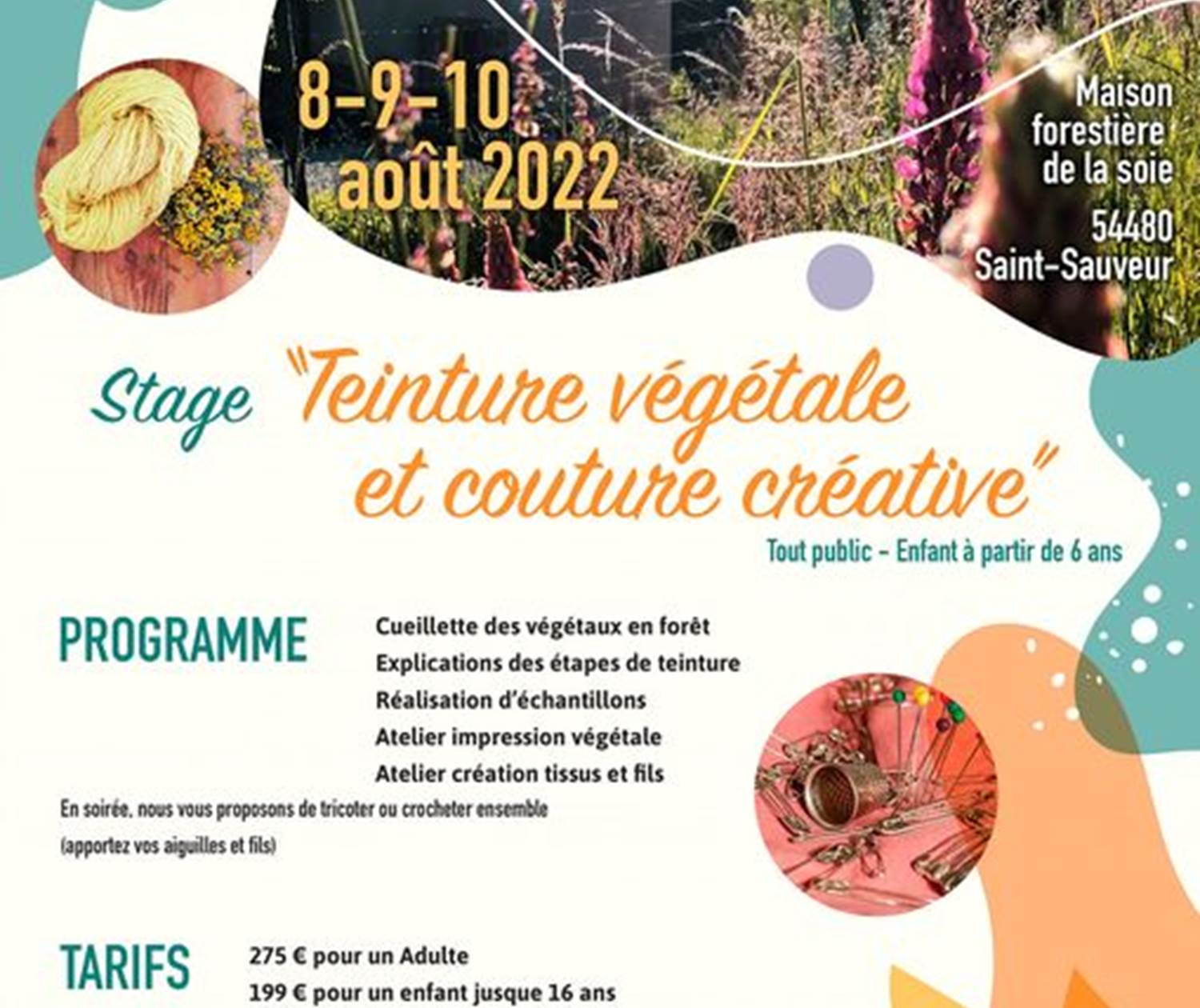 stage teinture vegetale et couture creative