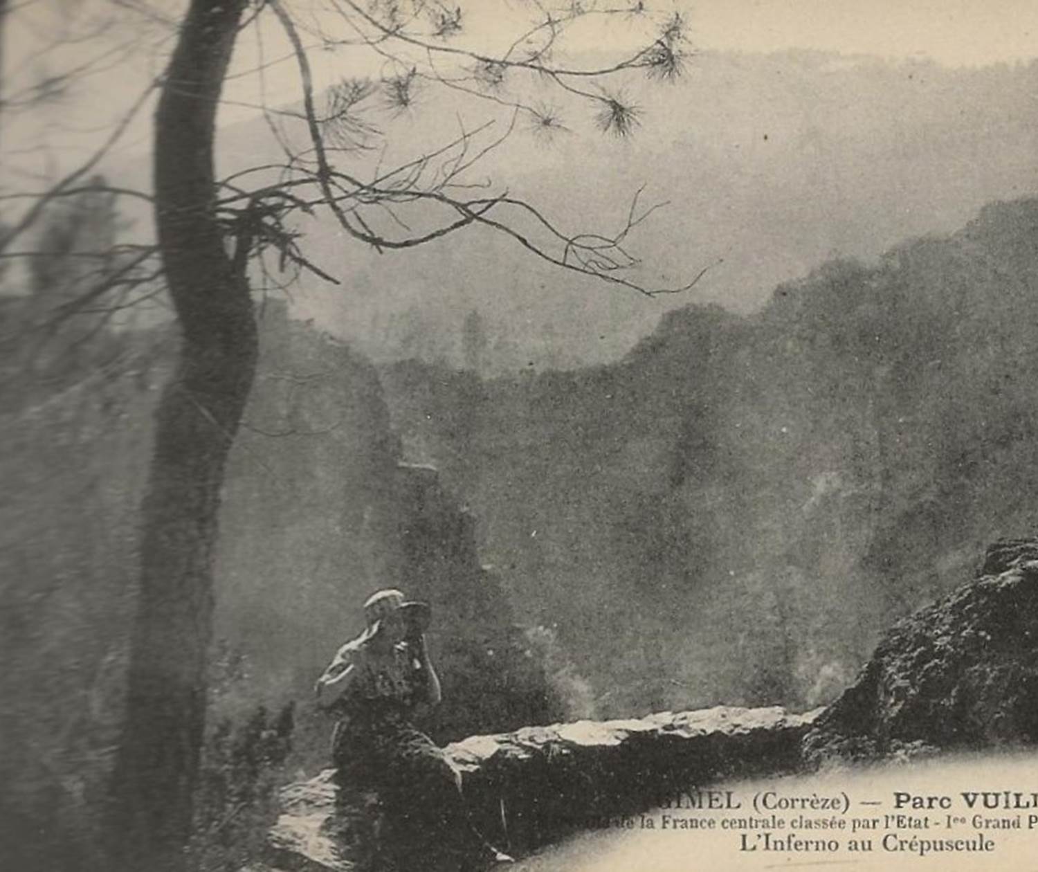 Carte postale vintage histoire parc vuillier correze tourisme tulle 6