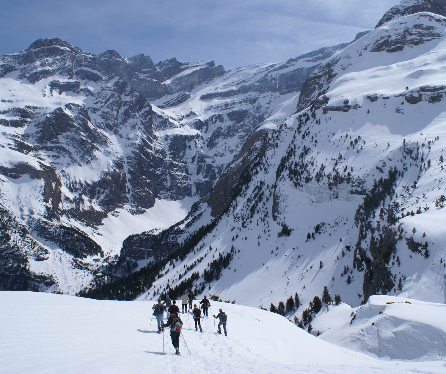 Randonnée en hiver à Gavarnie
