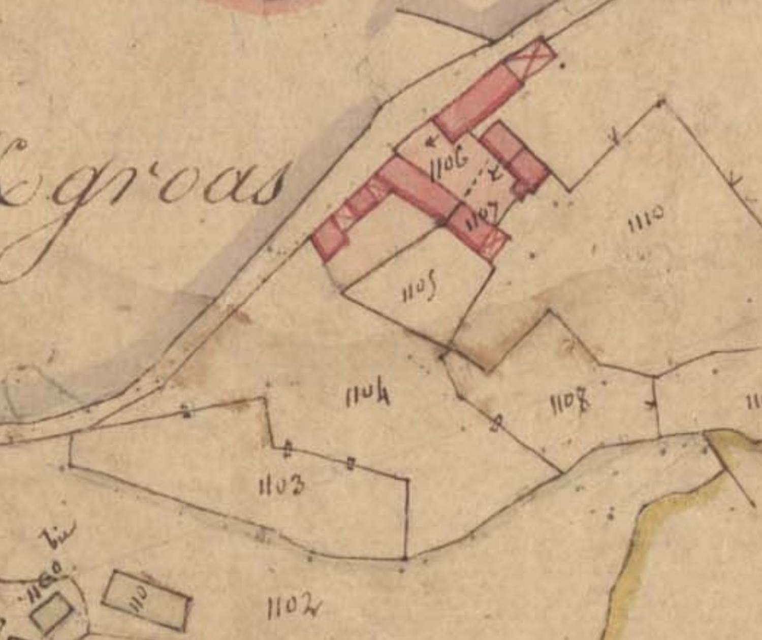 Kergroaz cadastre ancien