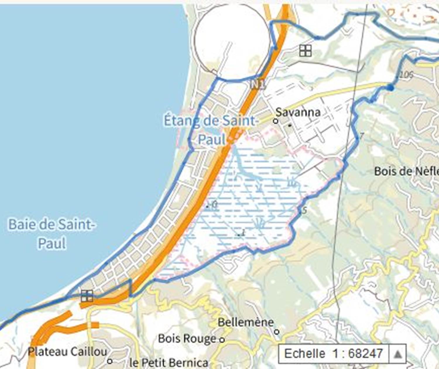 Etang Saint Paul (classé réserve naturelle)