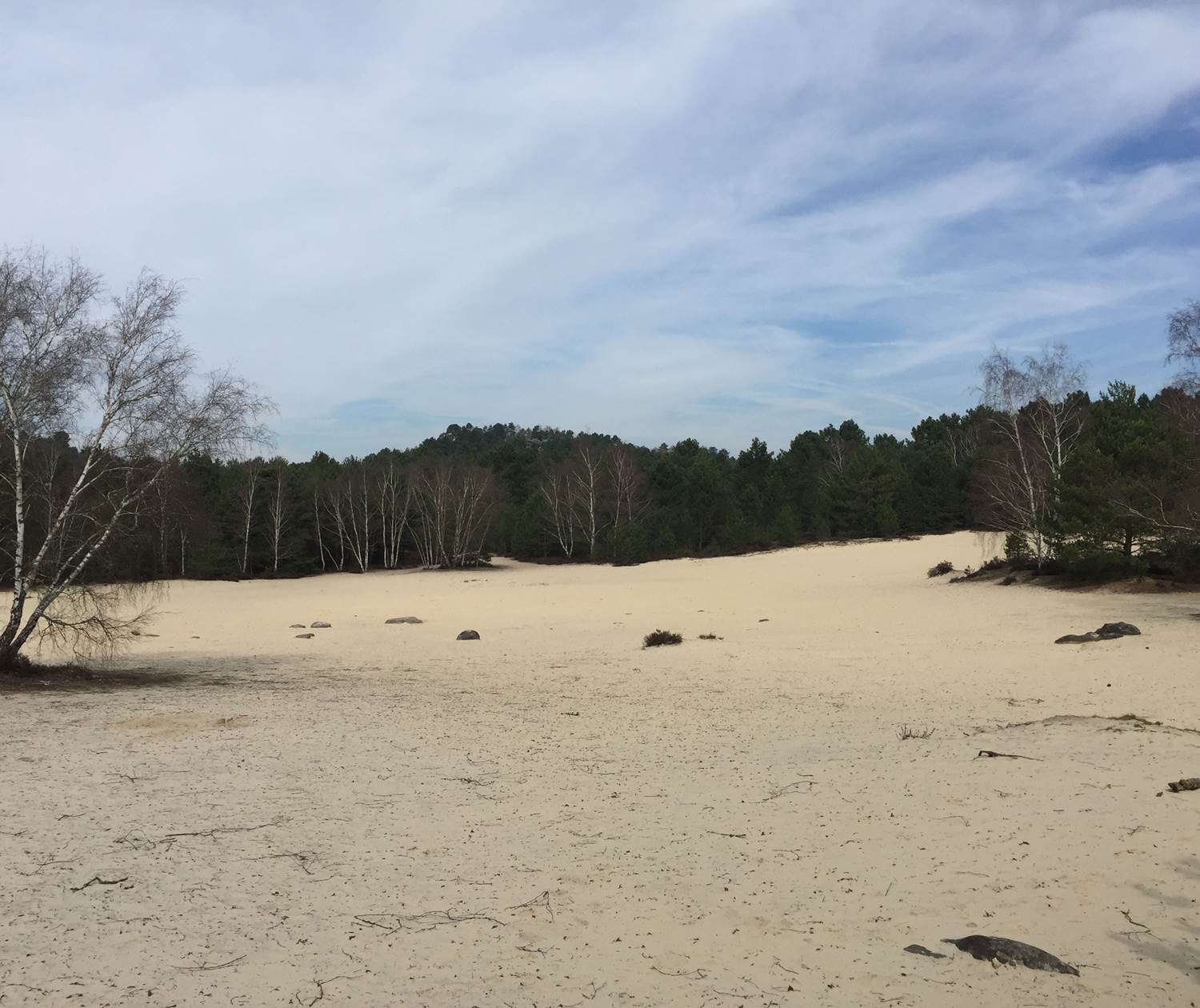 Etendue de sable aux Trois Pignons