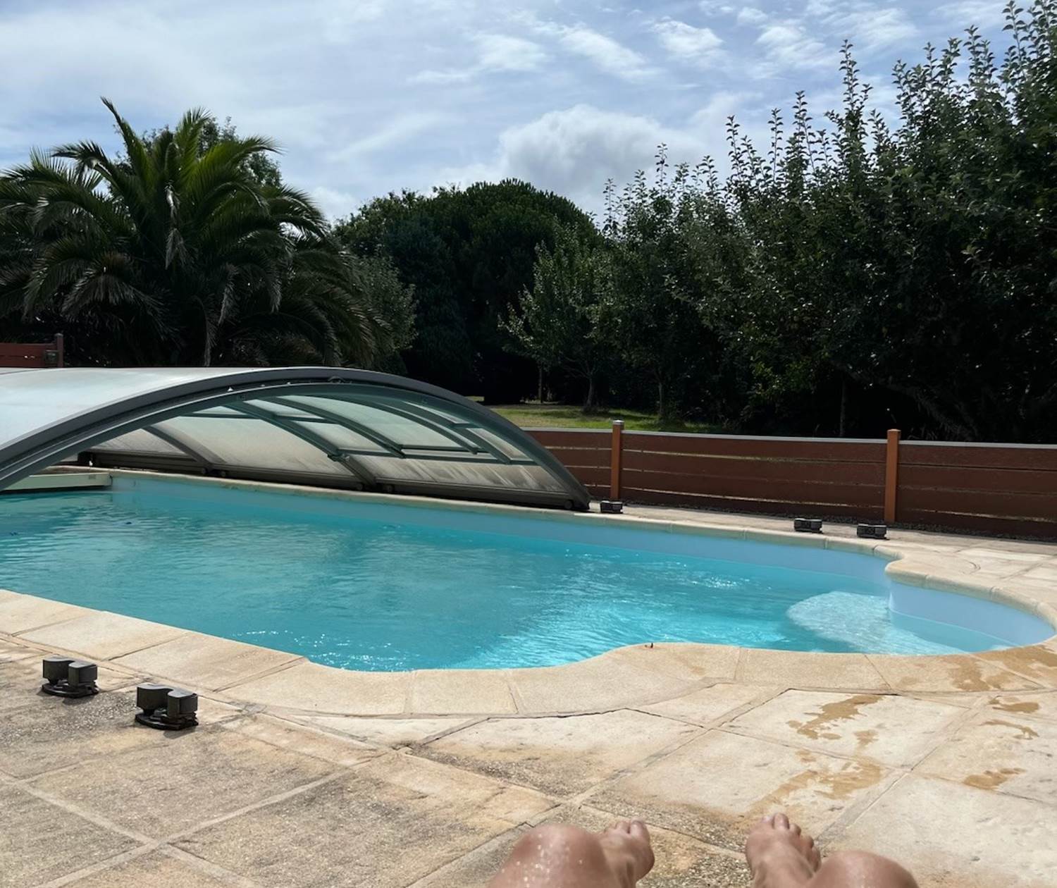 La piscine couverte chauffée