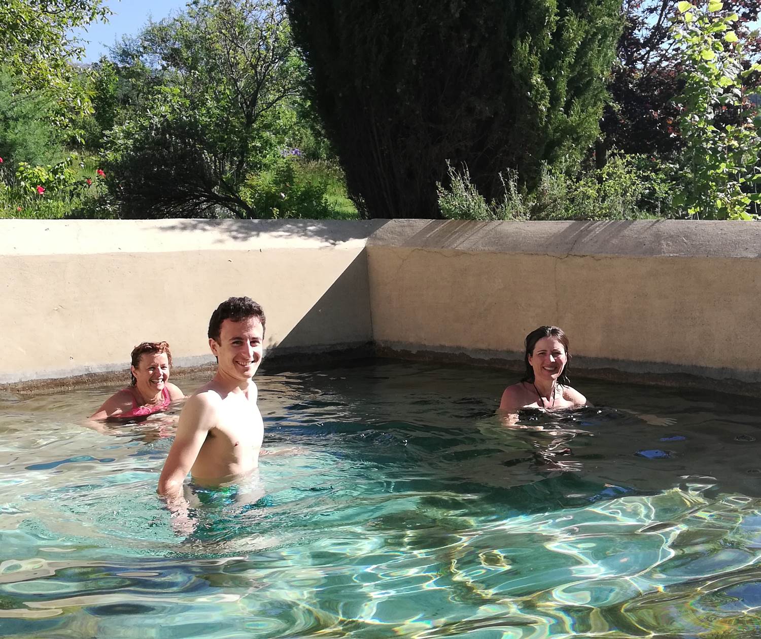 L'eau de la montagne de Lure directement dans notre bassin !