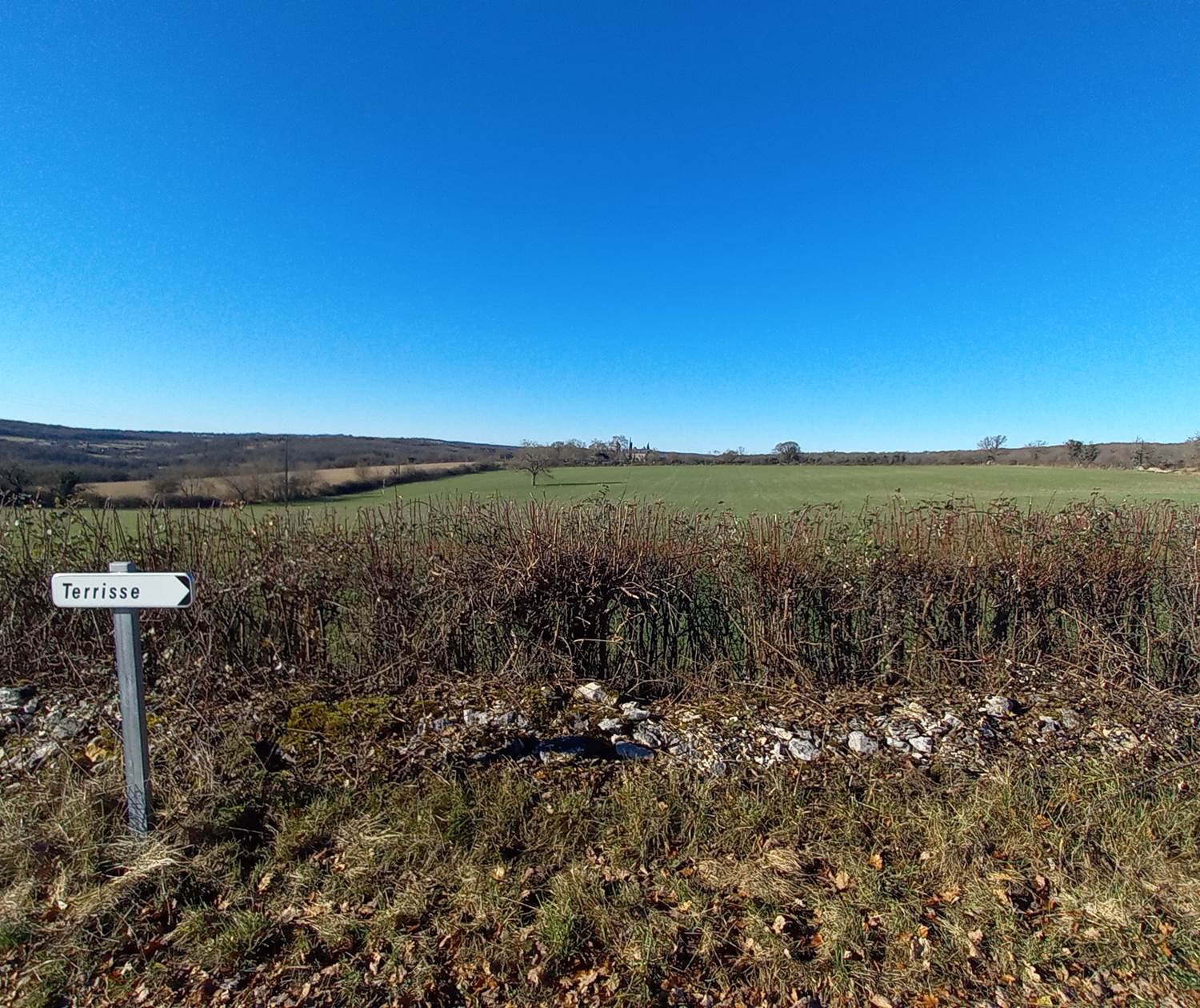 Vers le gîte à Terrisse