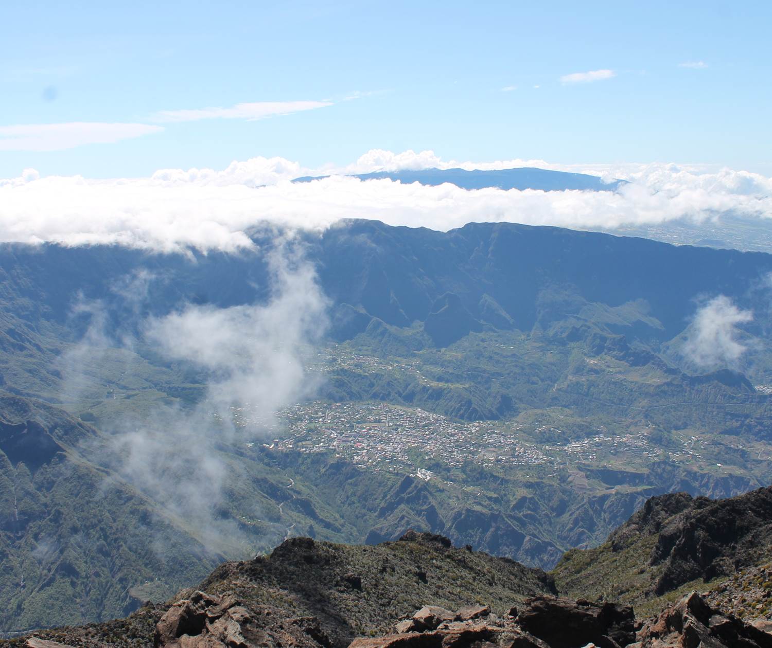 Cilaos depuis le Grand Bénare