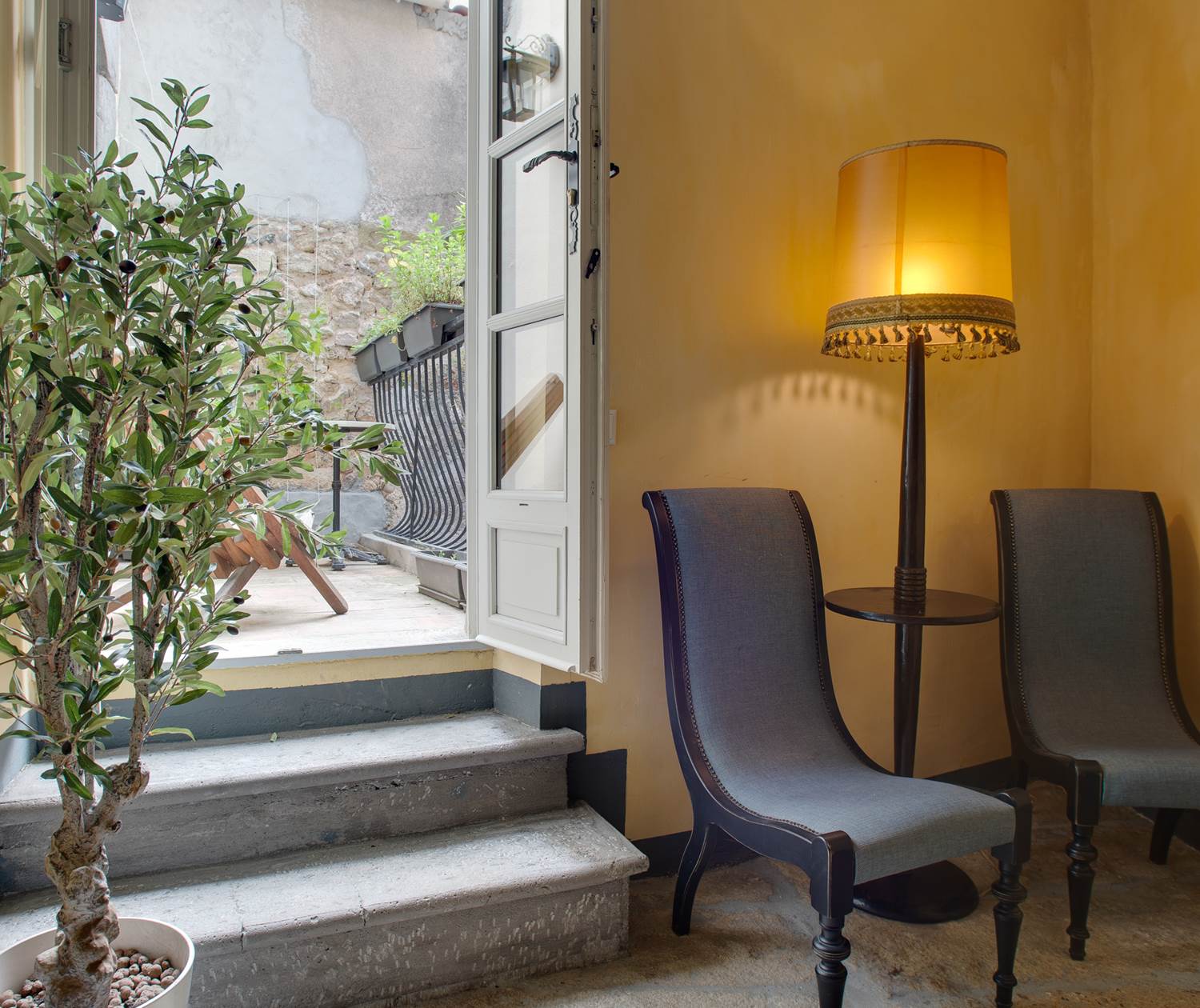 Rue Galilee terrase 2 floor